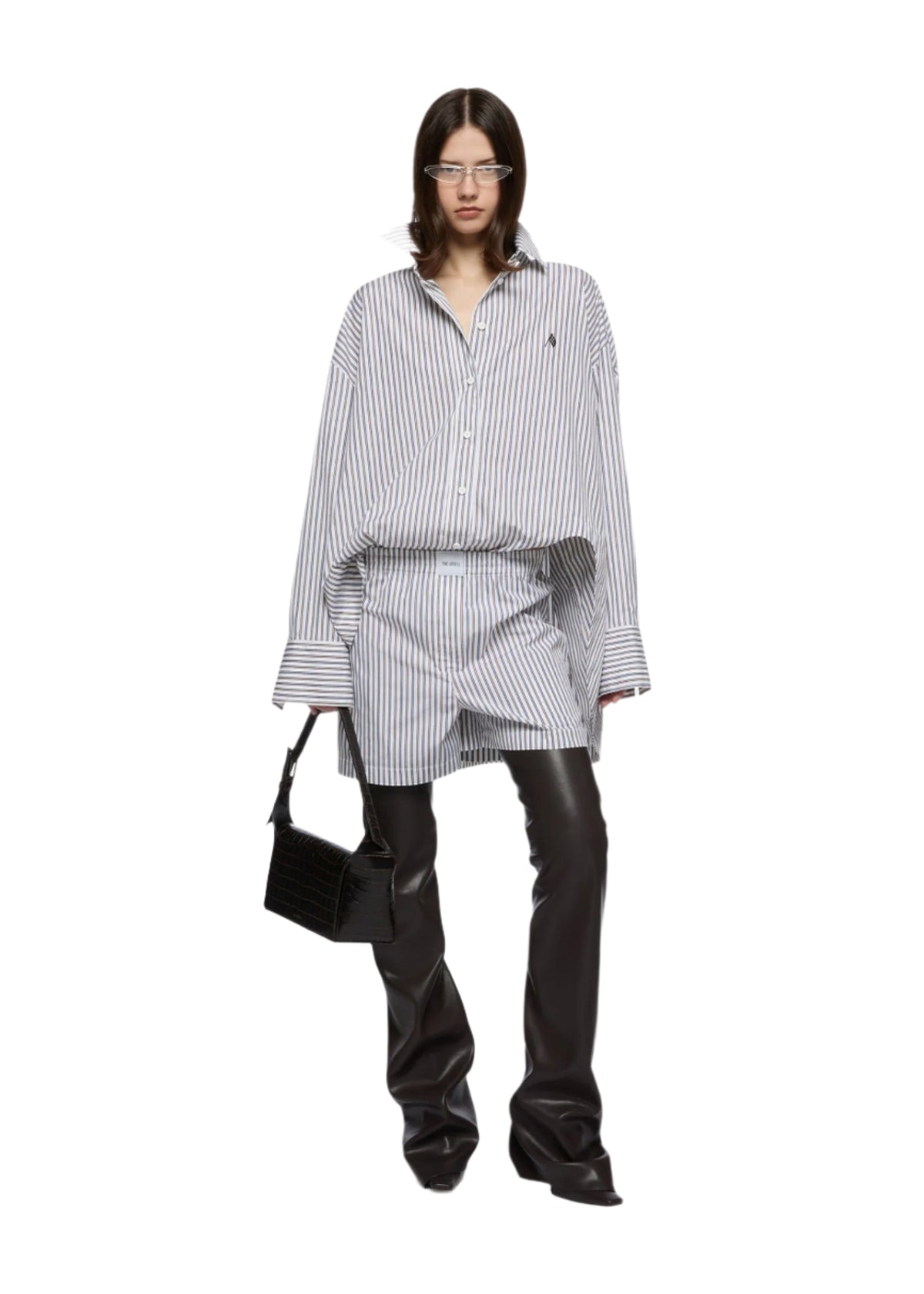 Striped Cotton Shirt / Multicolour V1 Womens The Attico 