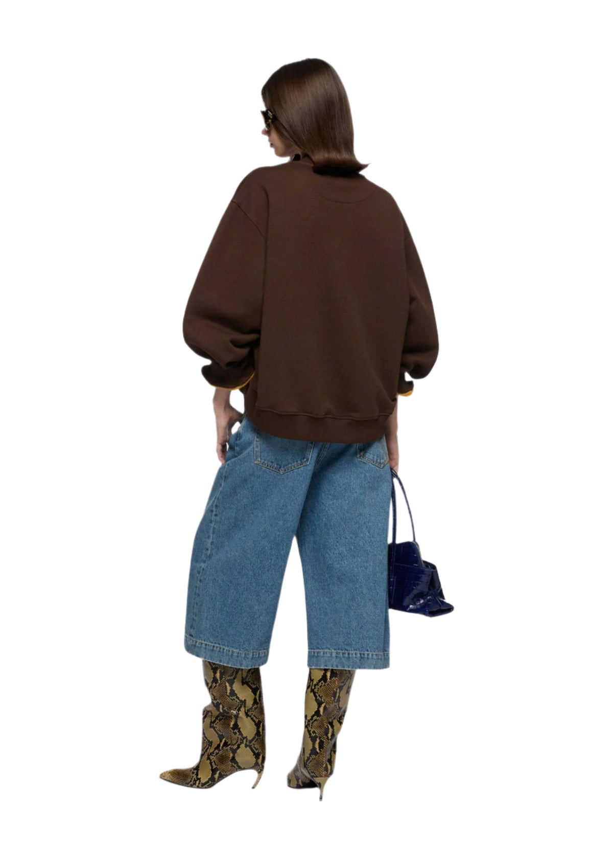 Sweatshirt Double American Fleece / Dark Brown Womens The Attico 