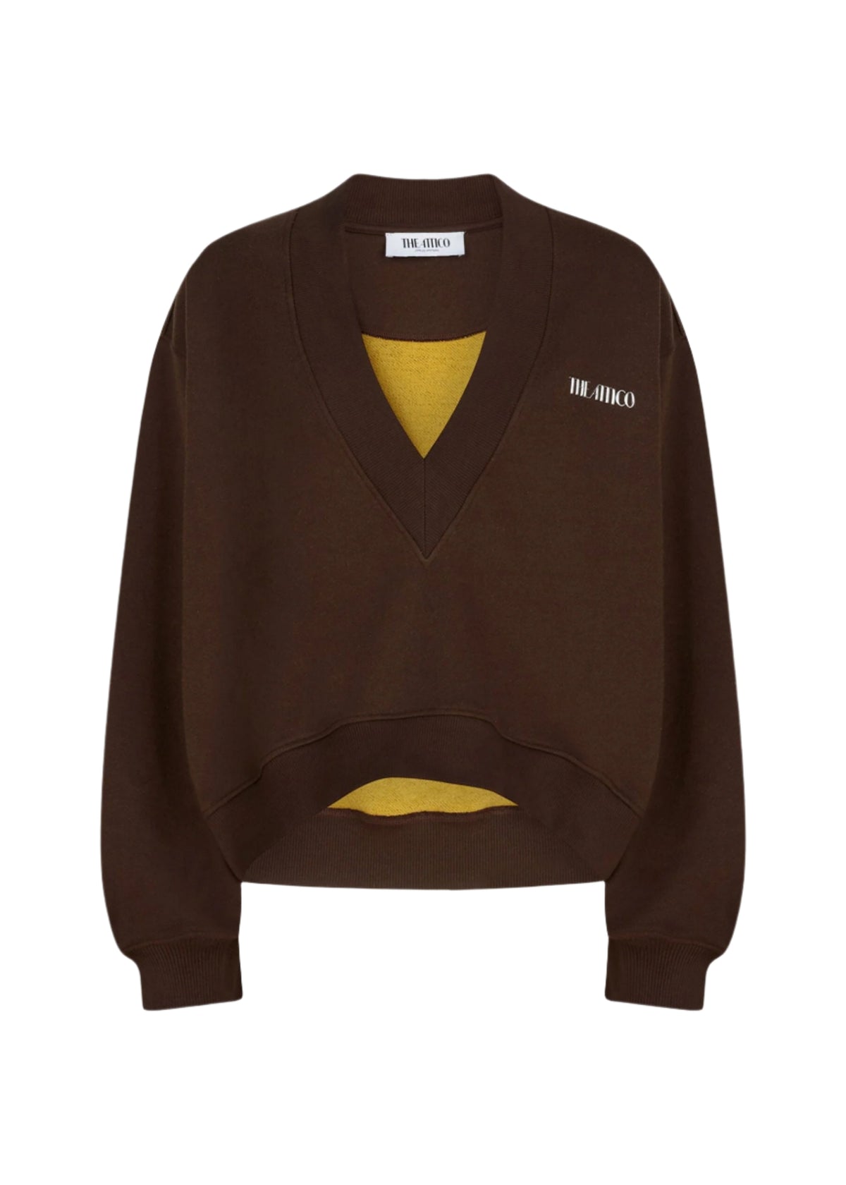 Sweatshirt Double American Fleece / Dark Brown Womens The Attico 