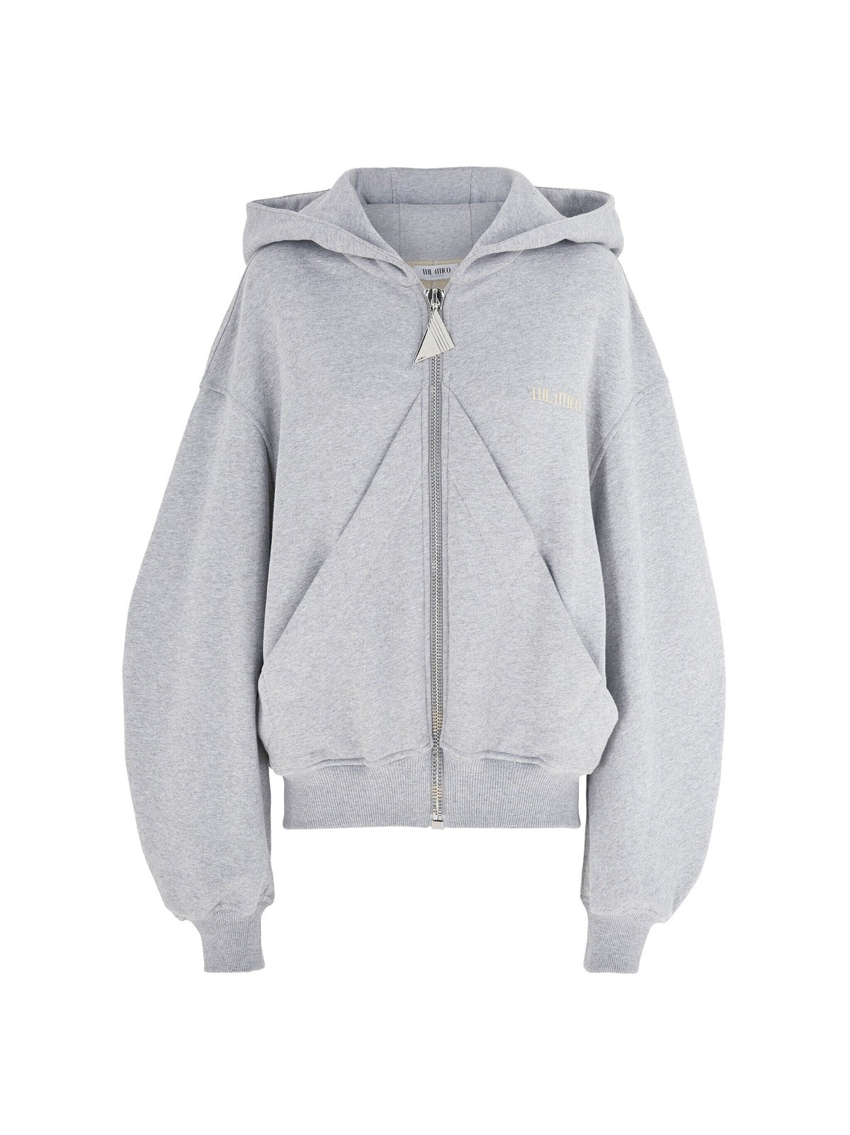 Sweatshirt Double American Fleece / Melange Grey &amp; Beige Womens The Attico 