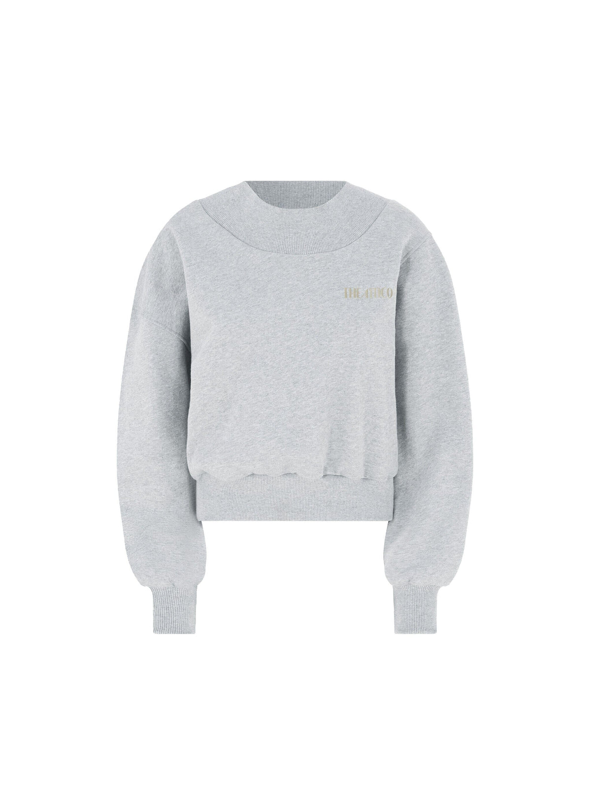 Sweatshirt Double American Fleece / Melange Grey &amp; Beige Womens The Attico 