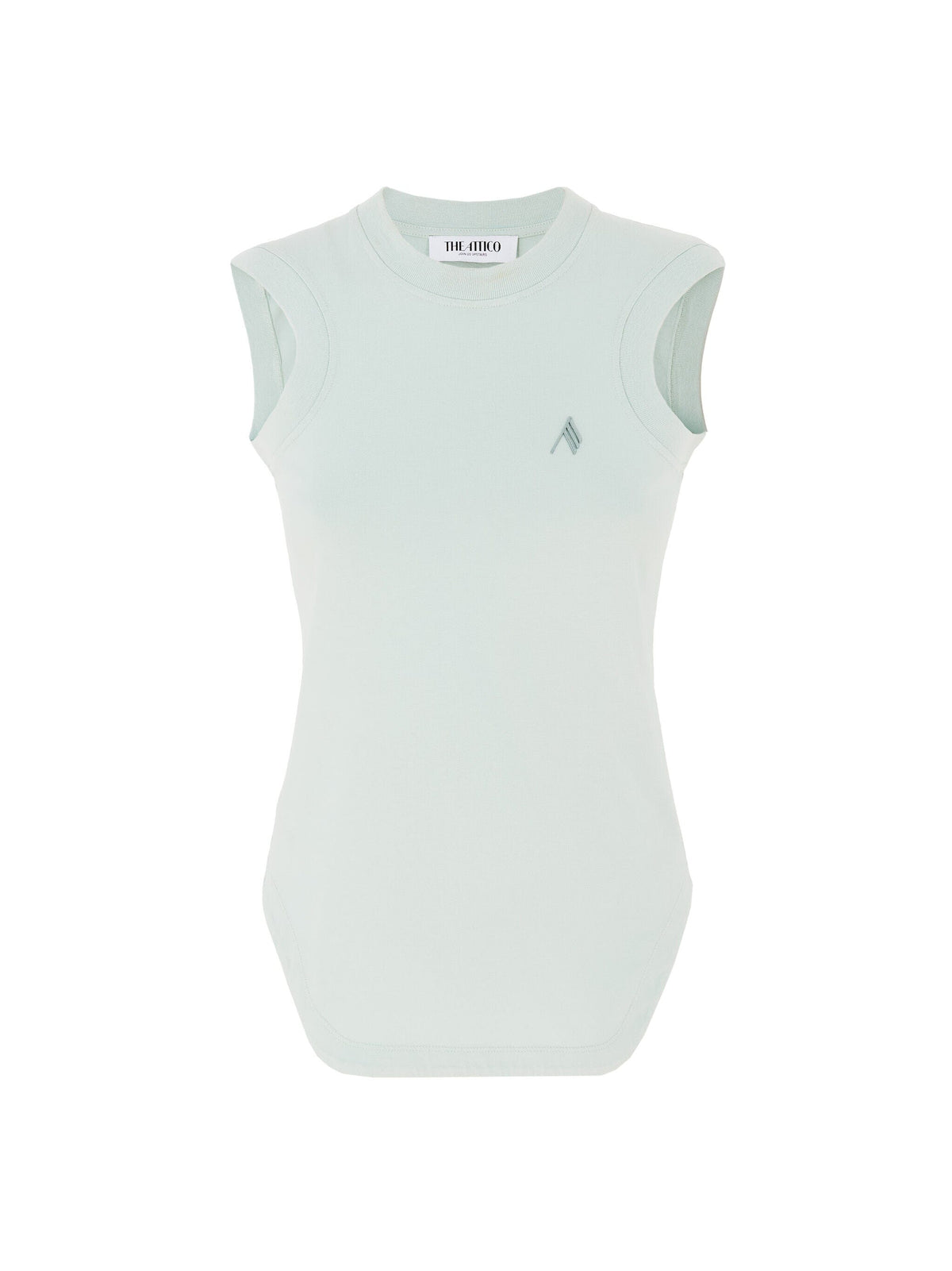 Tank Top Light Jersey / Mint Womens The Attico 