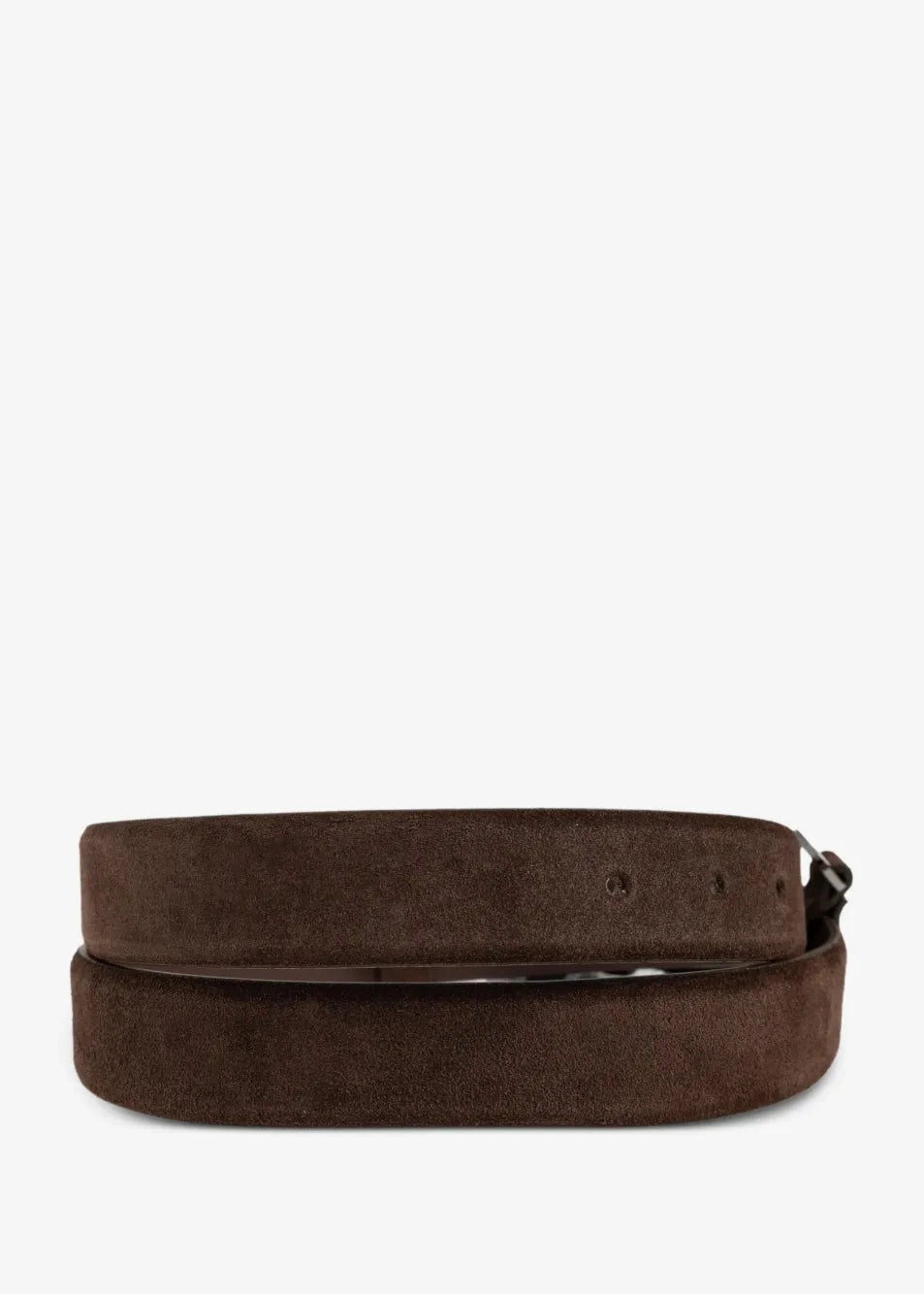 The Attico // Belt Suede / Dark Brown Womens The Attico 