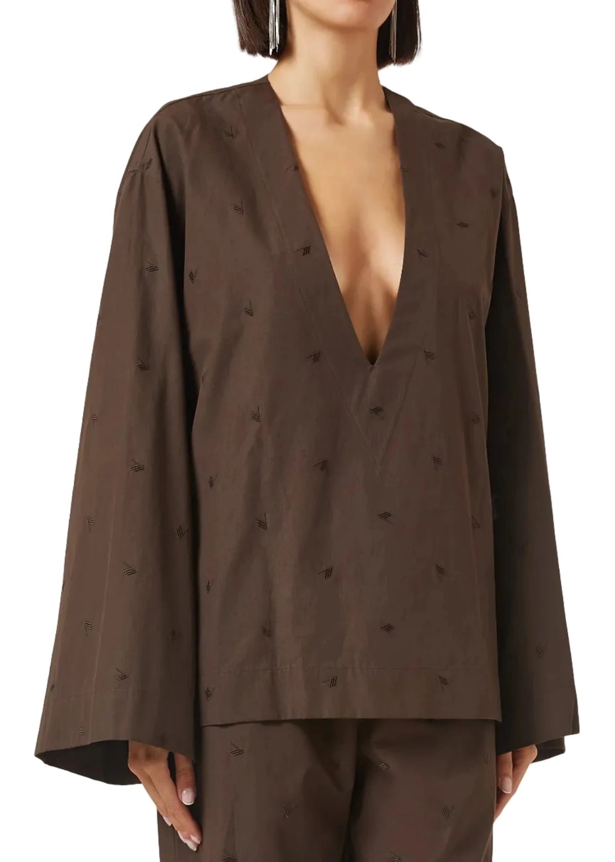 The Attico // Blouse / Brown Womens The Attico 