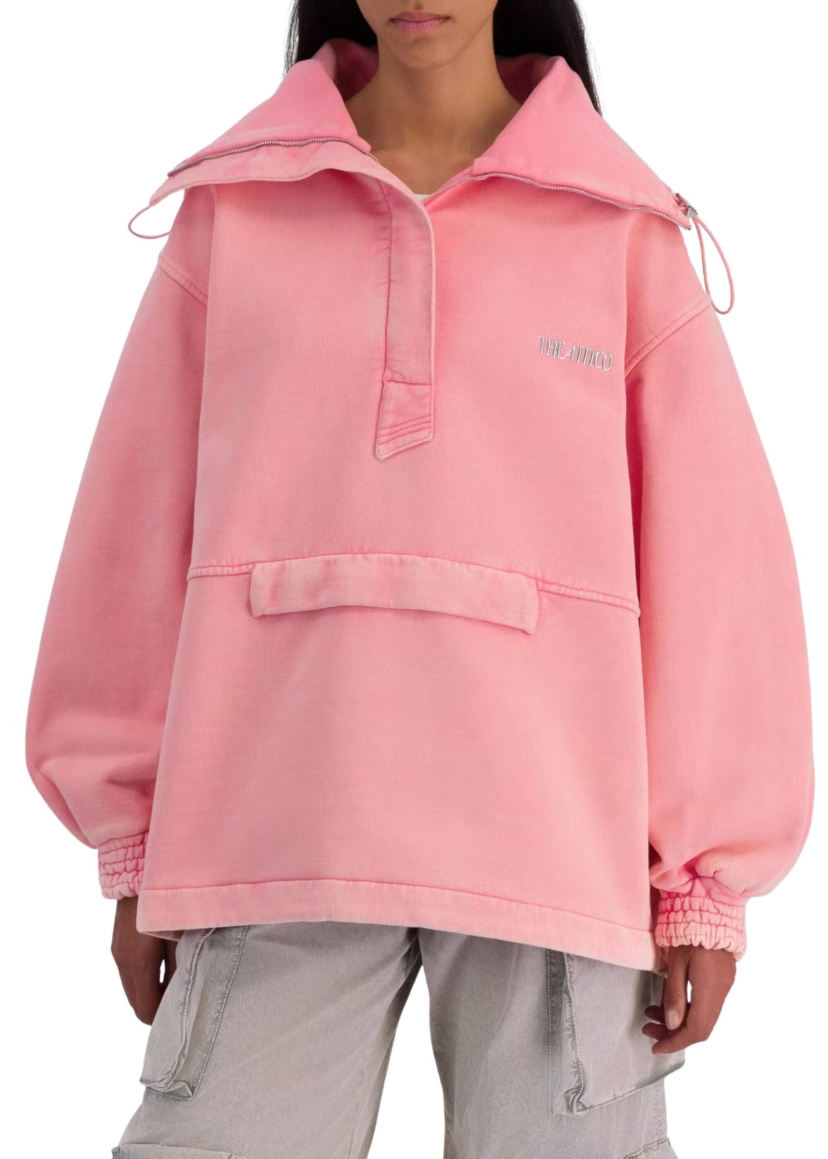 The Attico // Blouson Heavy Jersey / Pink Shades Womens The Attico 