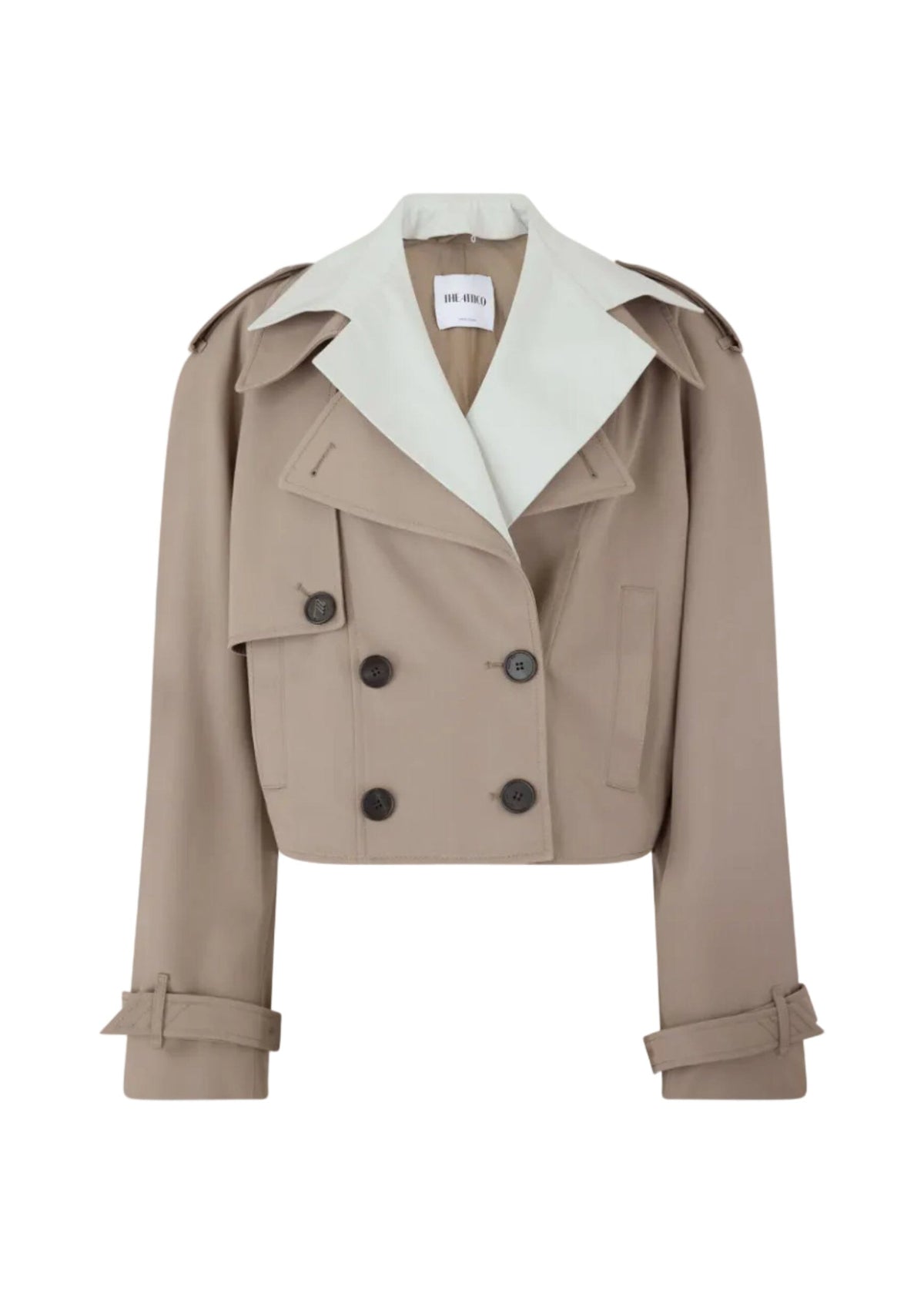 The Attico // Blouson Trench Gabardine / Toupe Grey Womens The Attico 