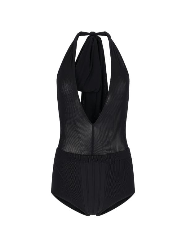The Attico // Body Tulle Stretch / Black Womens The Attico 