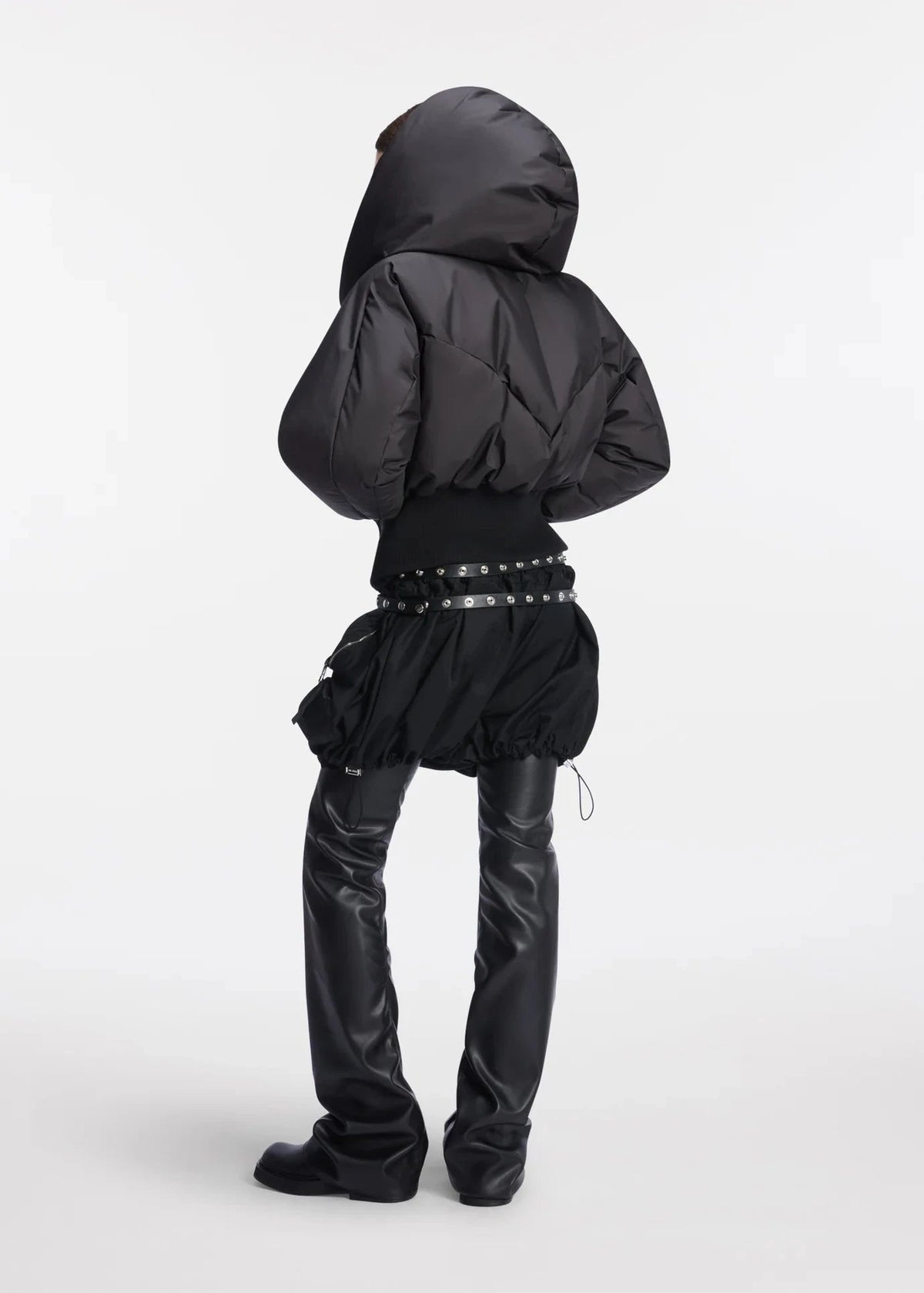 The Attico // Bomber Cotton Nylon / Black Womens The Attico 