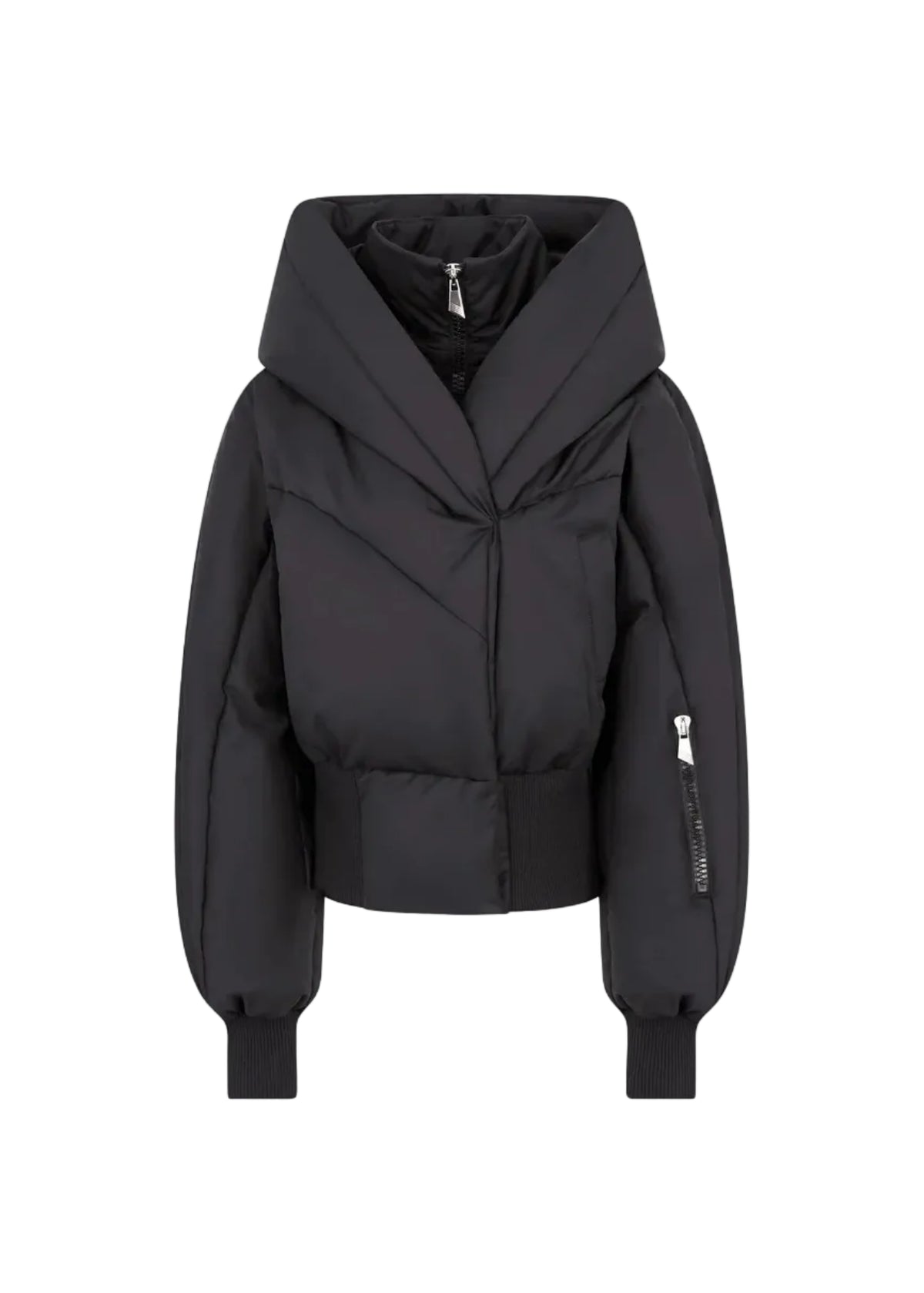The Attico // Bomber Cotton Nylon / Black Womens The Attico 