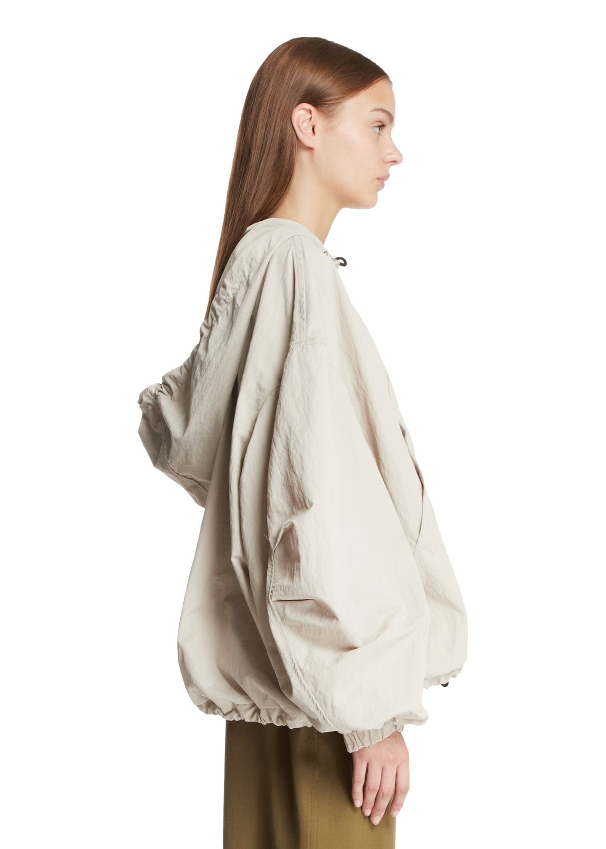 The Attico // Bomber Crispy Nylon / Ice Womens The Attico 