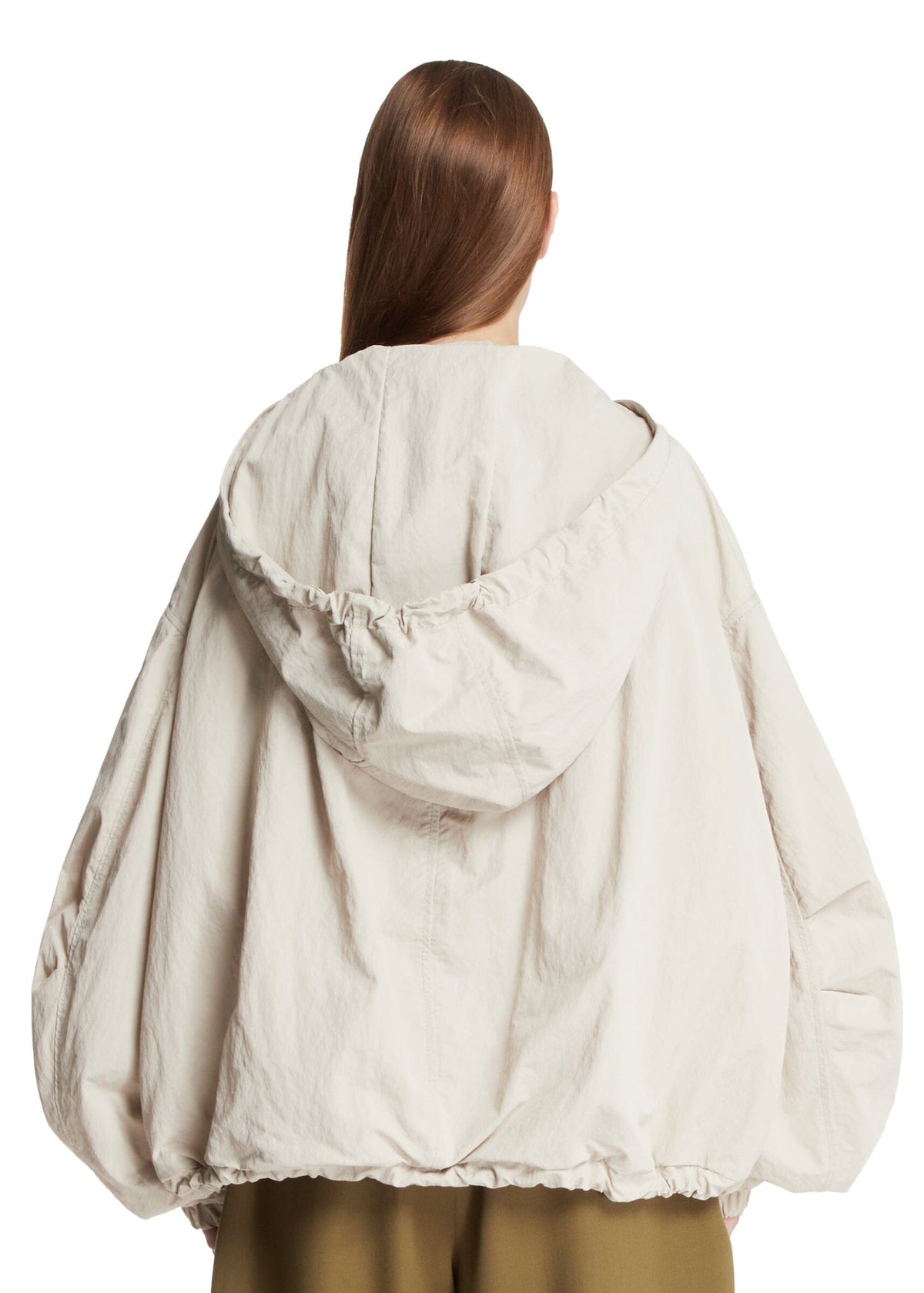 The Attico // Bomber Crispy Nylon / Ice Womens The Attico 