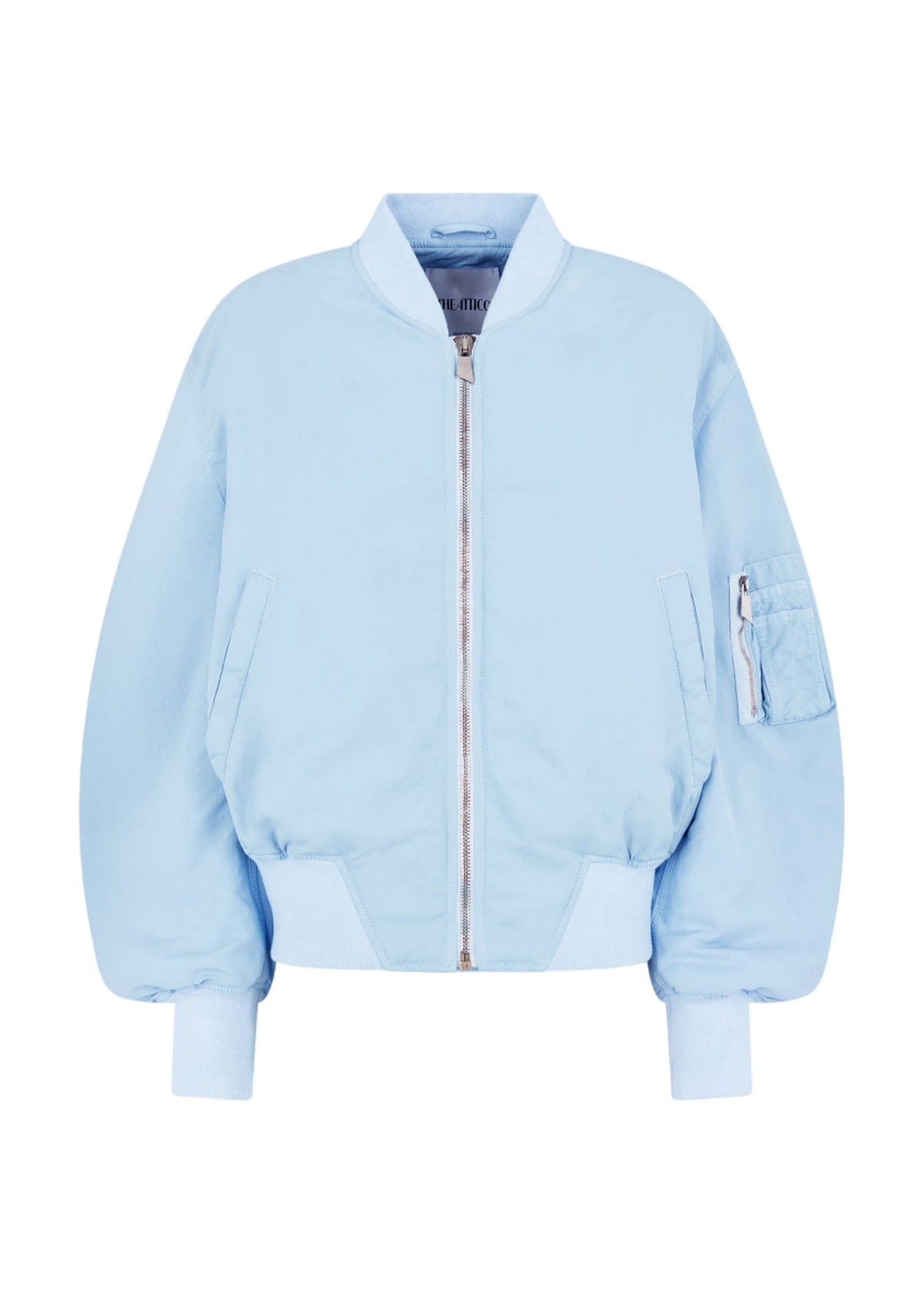 The Attico // Bomber Overdyed Nylon / Baby Blue Womens The Attico 
