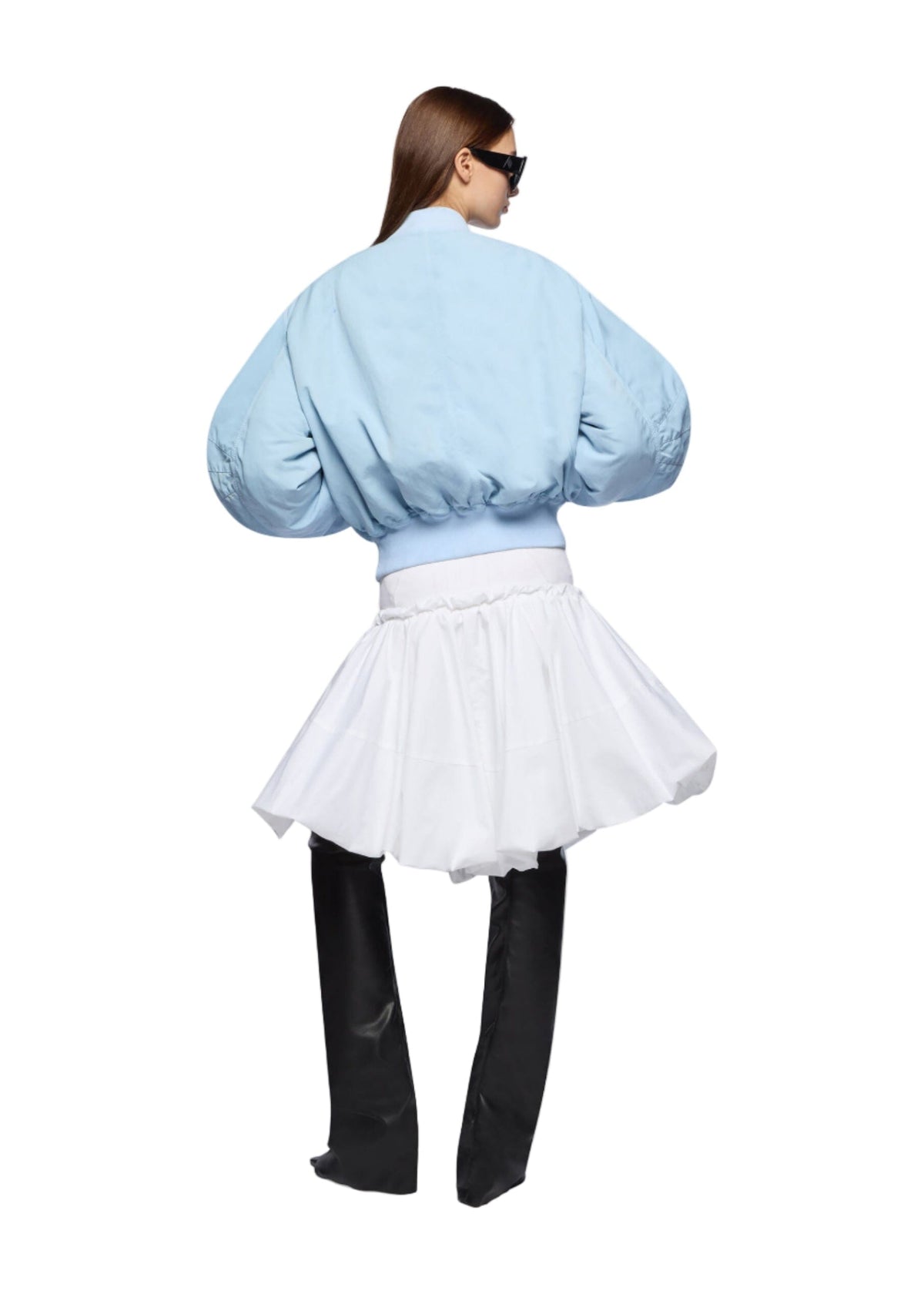 The Attico // Bomber Overdyed Nylon / Baby Blue Womens The Attico 