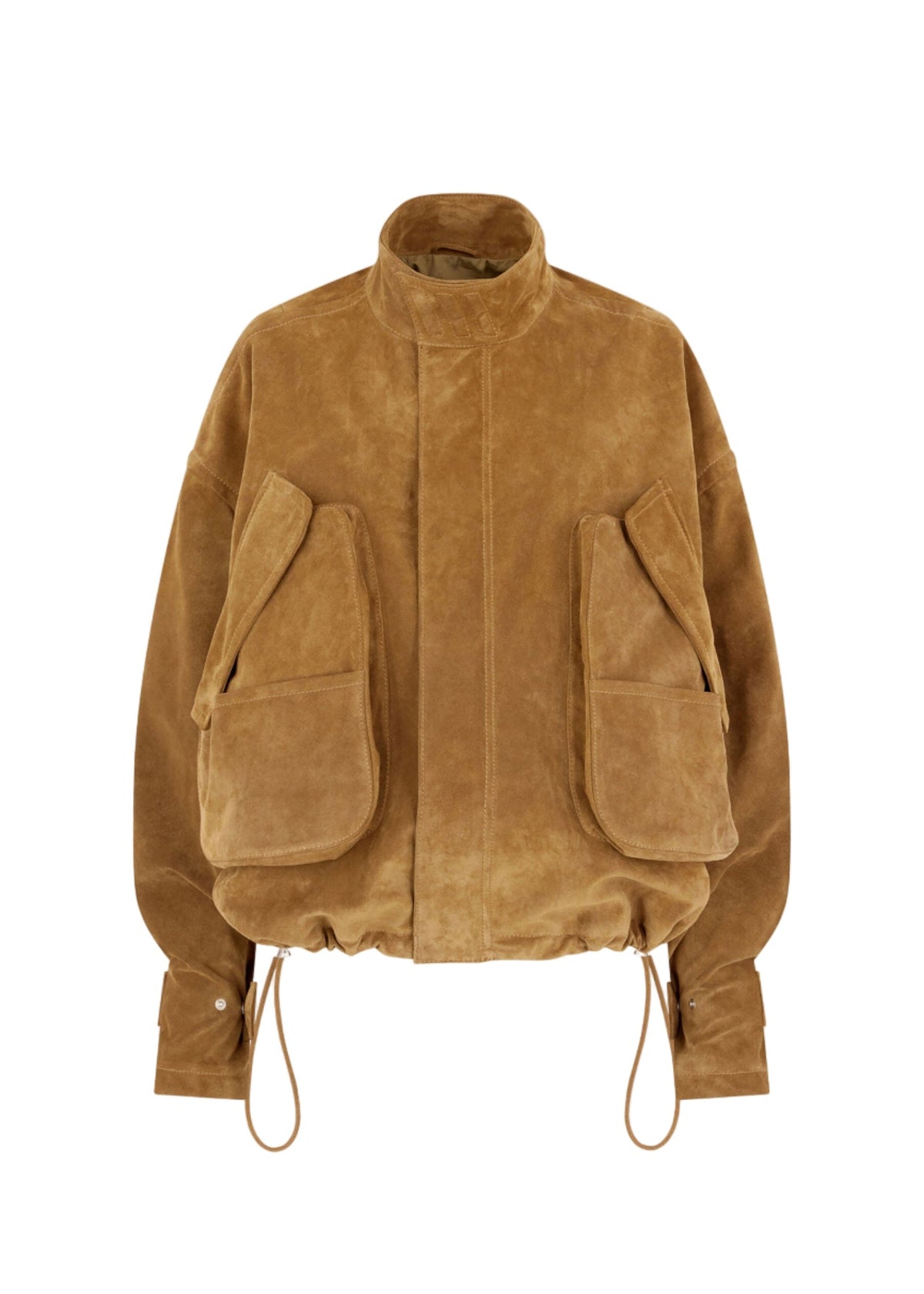 The Attico // Bomber Suede Leather / Sand Womens The Attico 