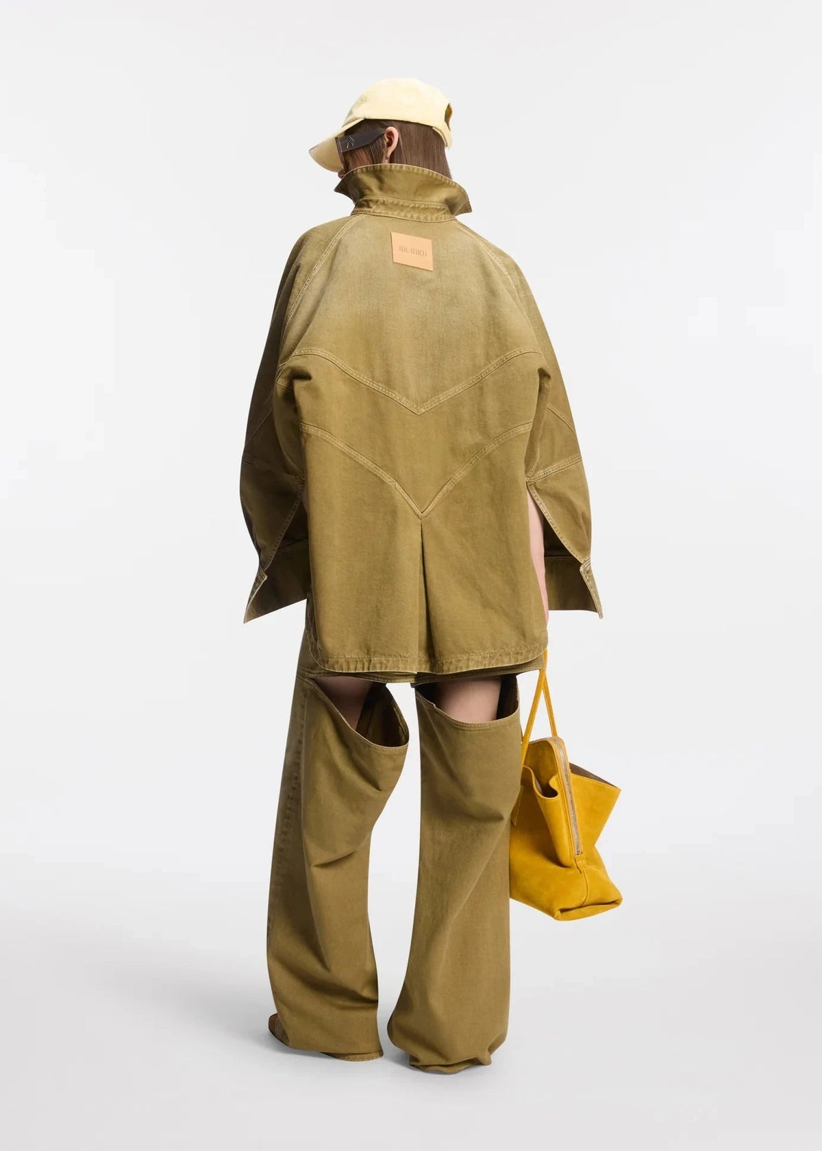 The Attico // Bomber Washed Denim / Brush Green Womens The Attico 