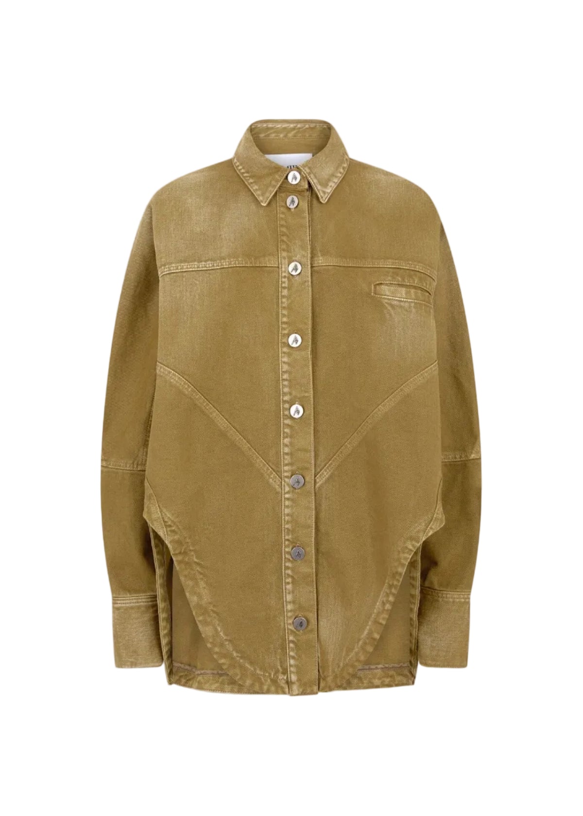 The Attico // Bomber Washed Denim / Brush Green Womens The Attico 