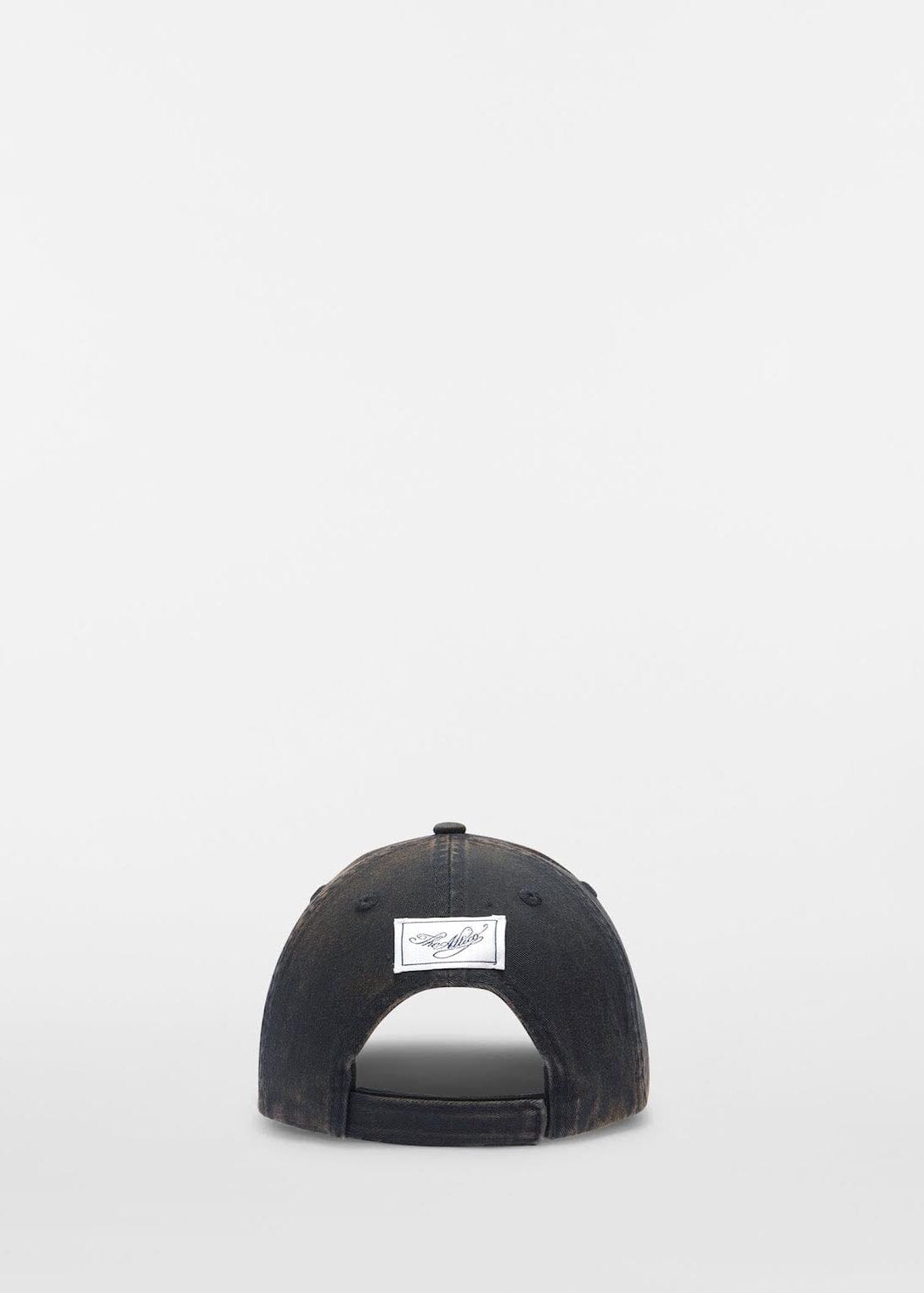 The Attico // Cap Canvas Embroidered Logo / Black & Red Womens The Attico 