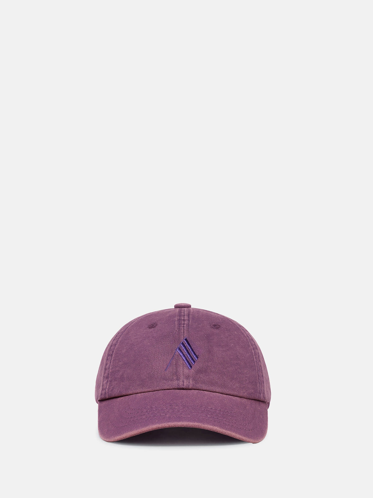 The Attico // Cap Canvas Embroidered Logo / Dark Mauve Womens The Attico 