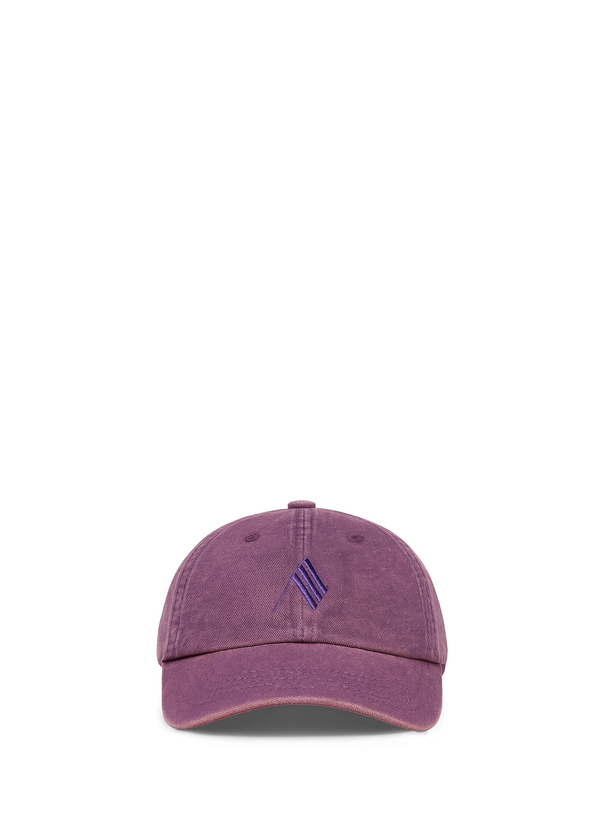 The Attico // Cap Canvas Embroidered Logo / Dark Mauve Womens The Attico 
