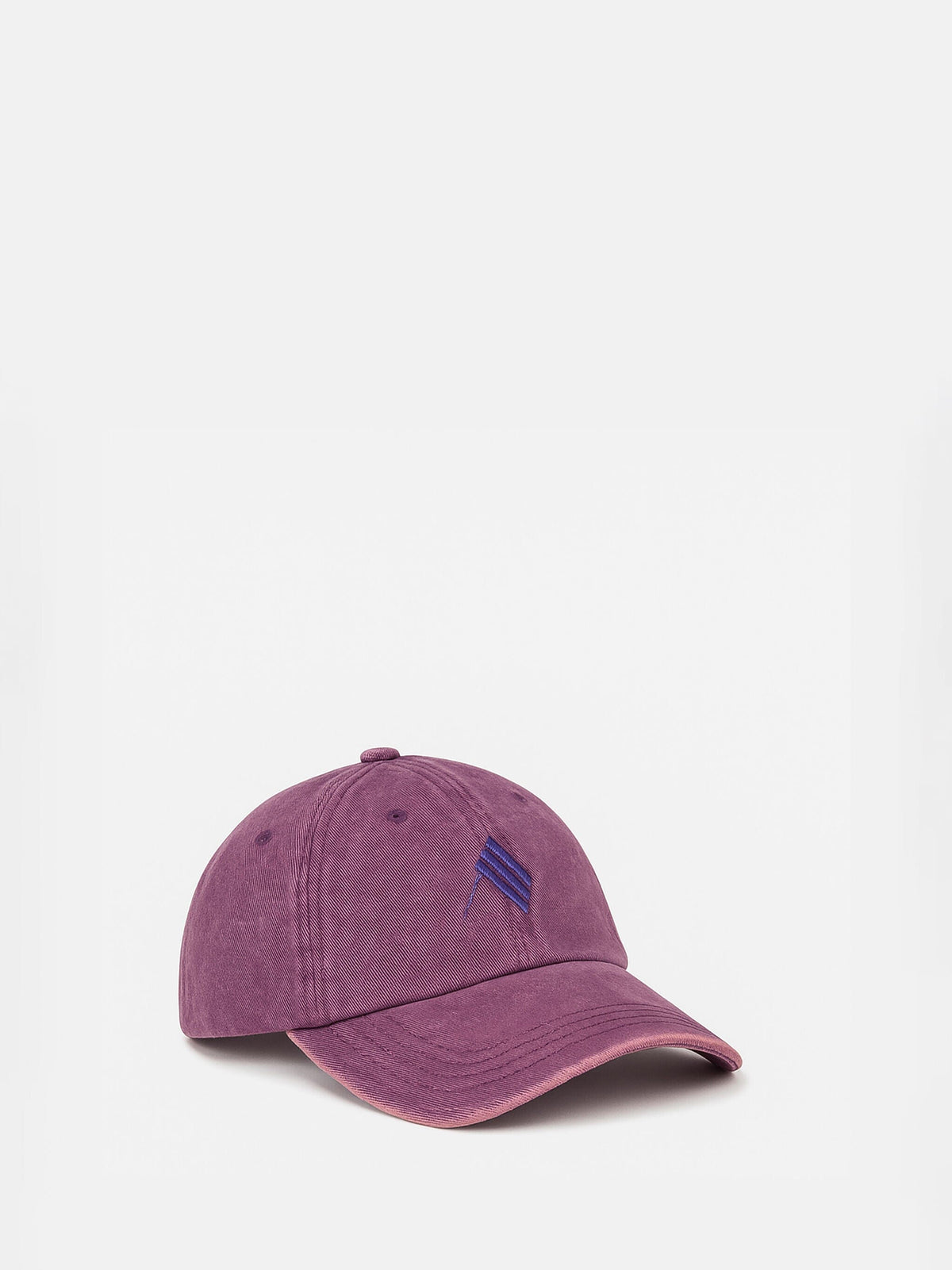 The Attico // Cap Canvas Embroidered Logo / Dark Mauve Womens The Attico 