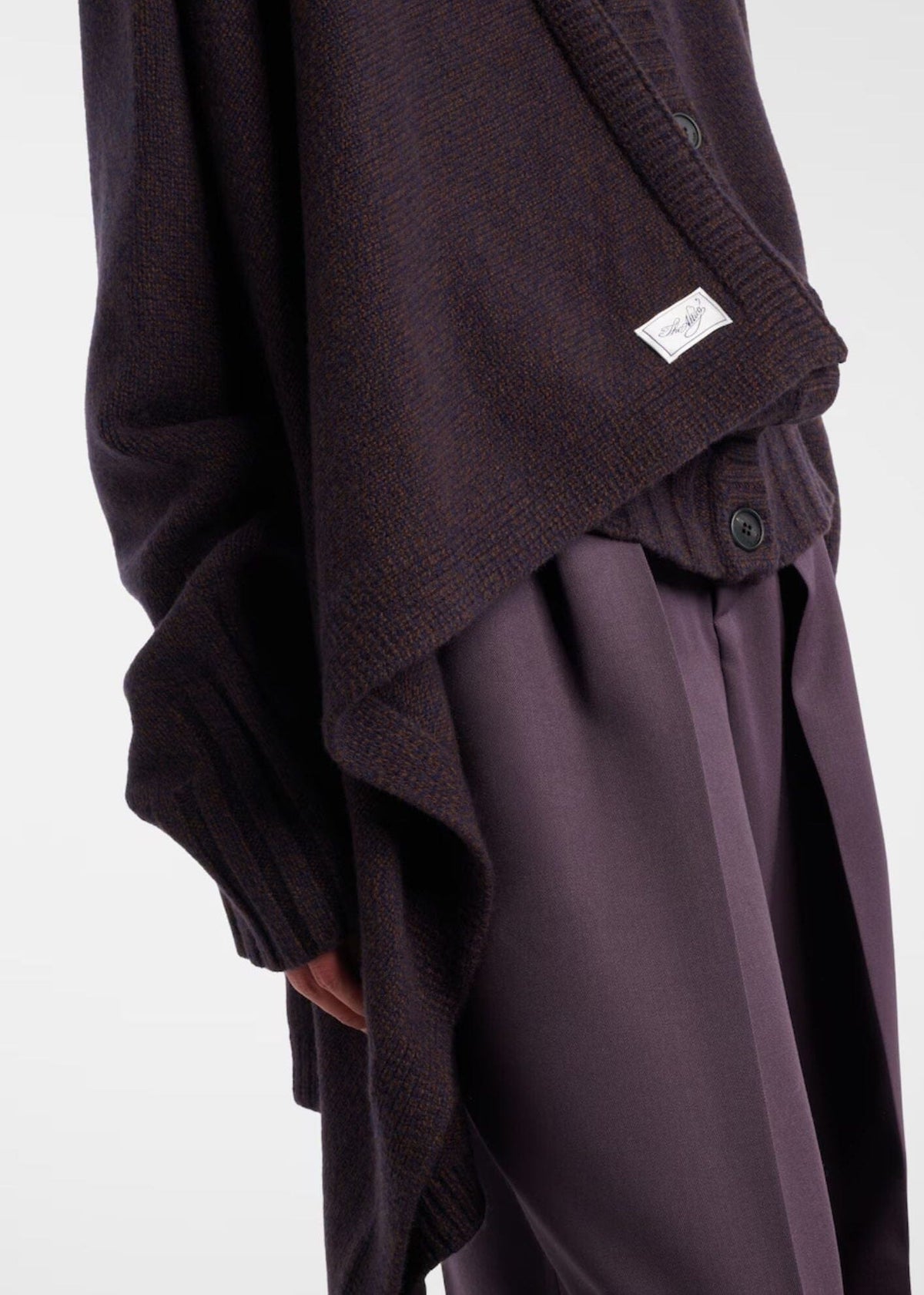 The Attico // Cardigan Wool Cashmere / Brown Shades Womens The Attico 