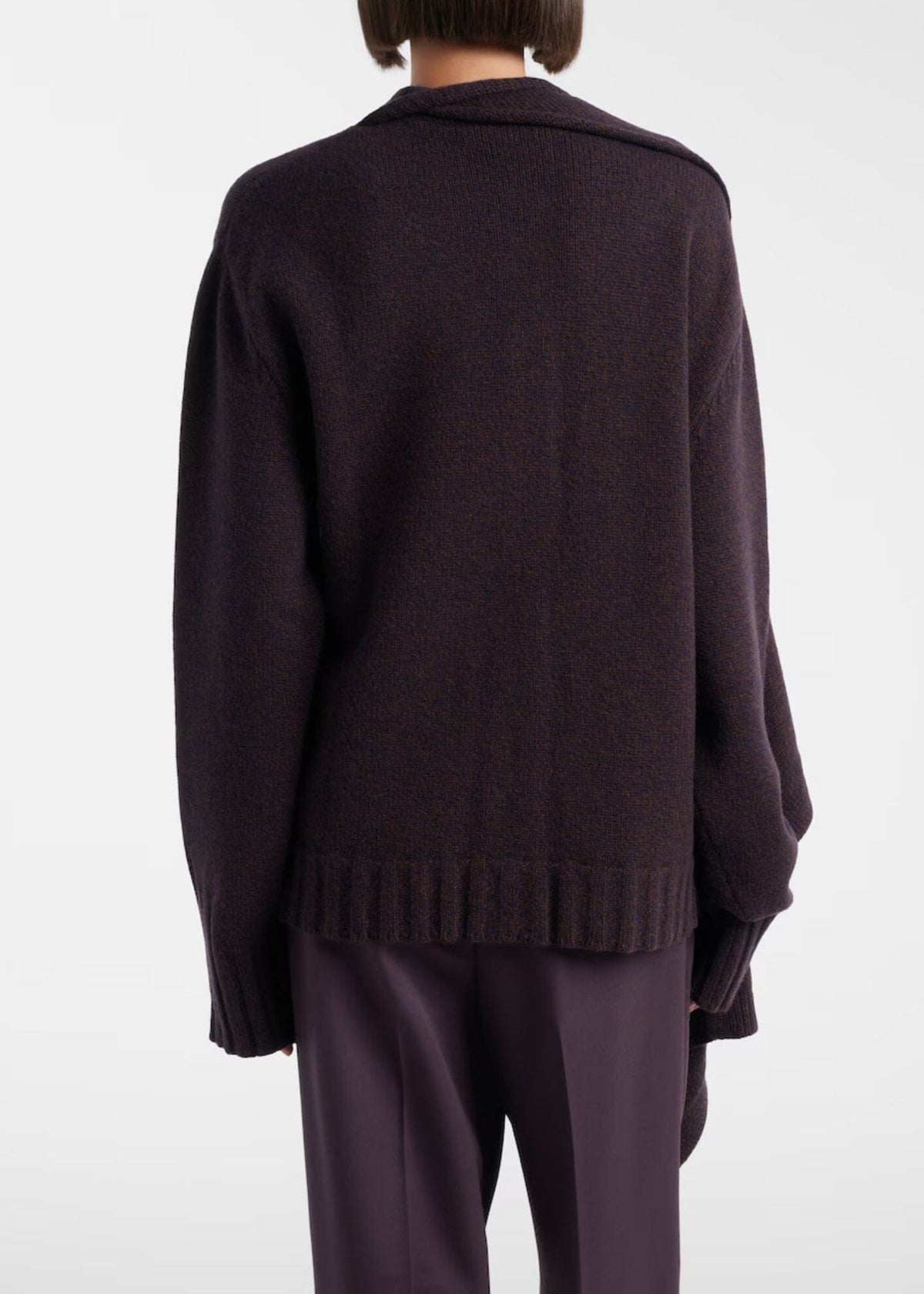 The Attico // Cardigan Wool Cashmere / Brown Shades Womens The Attico 