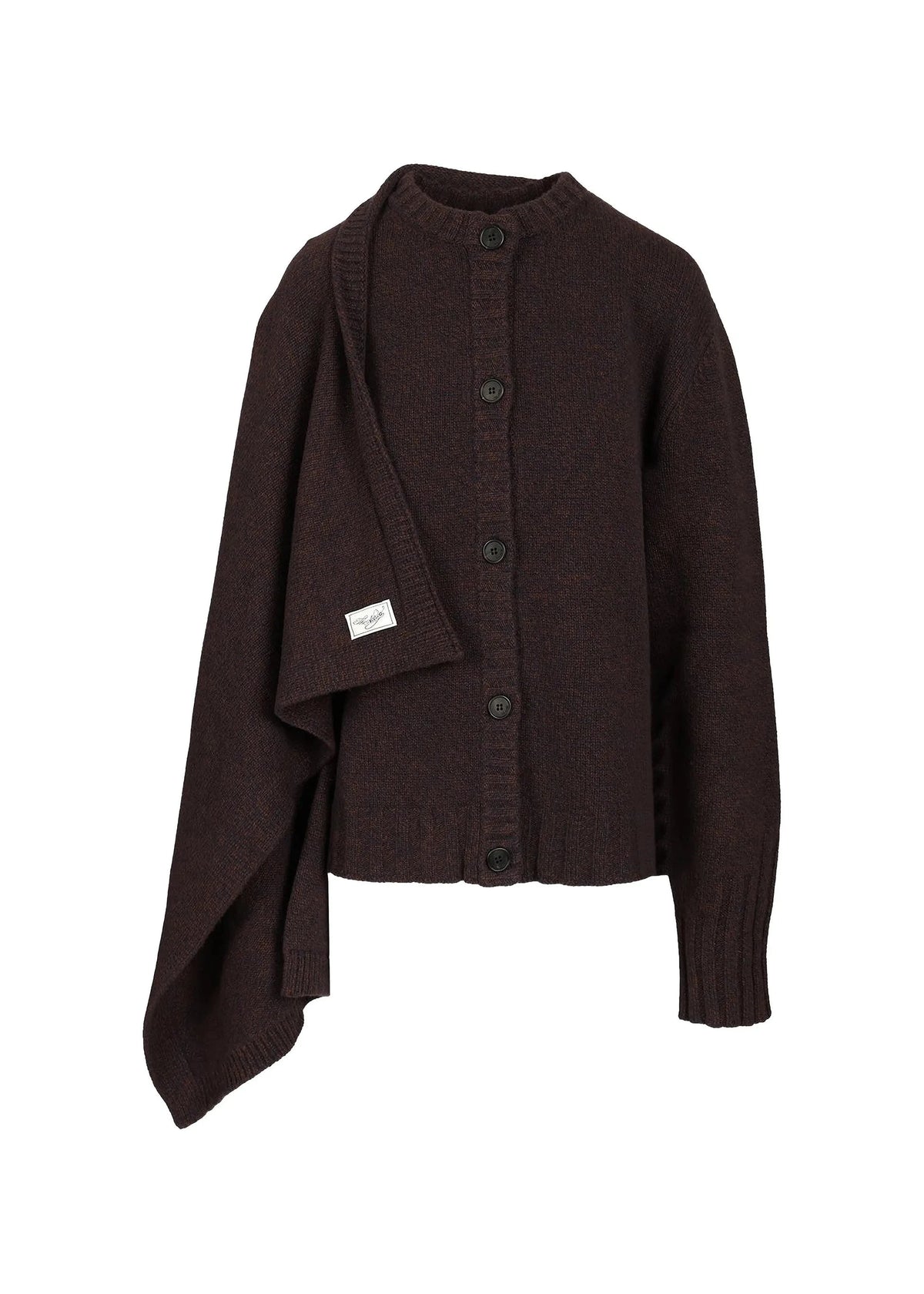 The Attico // Cardigan Wool Cashmere / Brown Shades Womens The Attico 