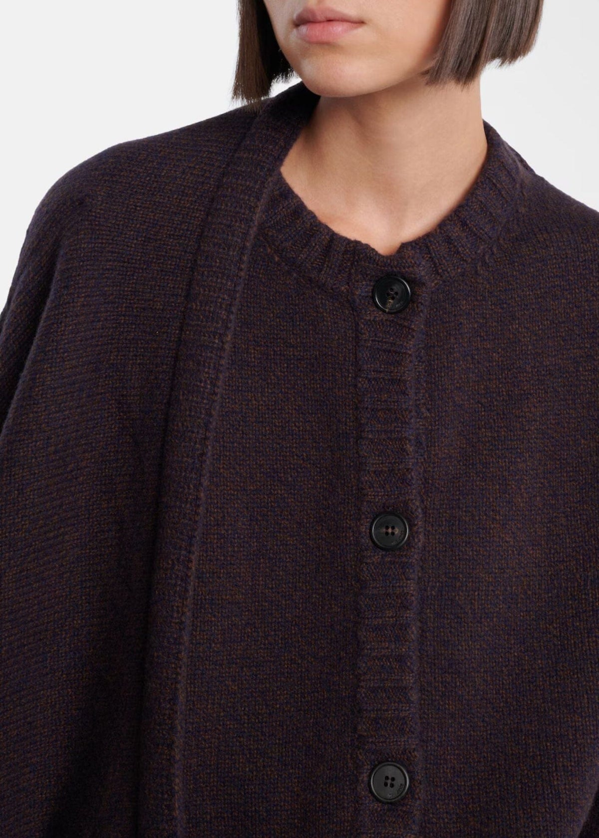 The Attico // Cardigan Wool Cashmere / Brown Shades Womens The Attico 