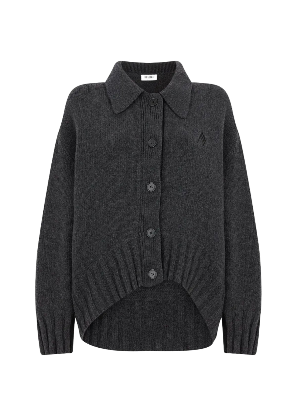The Attico // Cardigan Wool Cashmere / Dark Grey Womens The Attico 