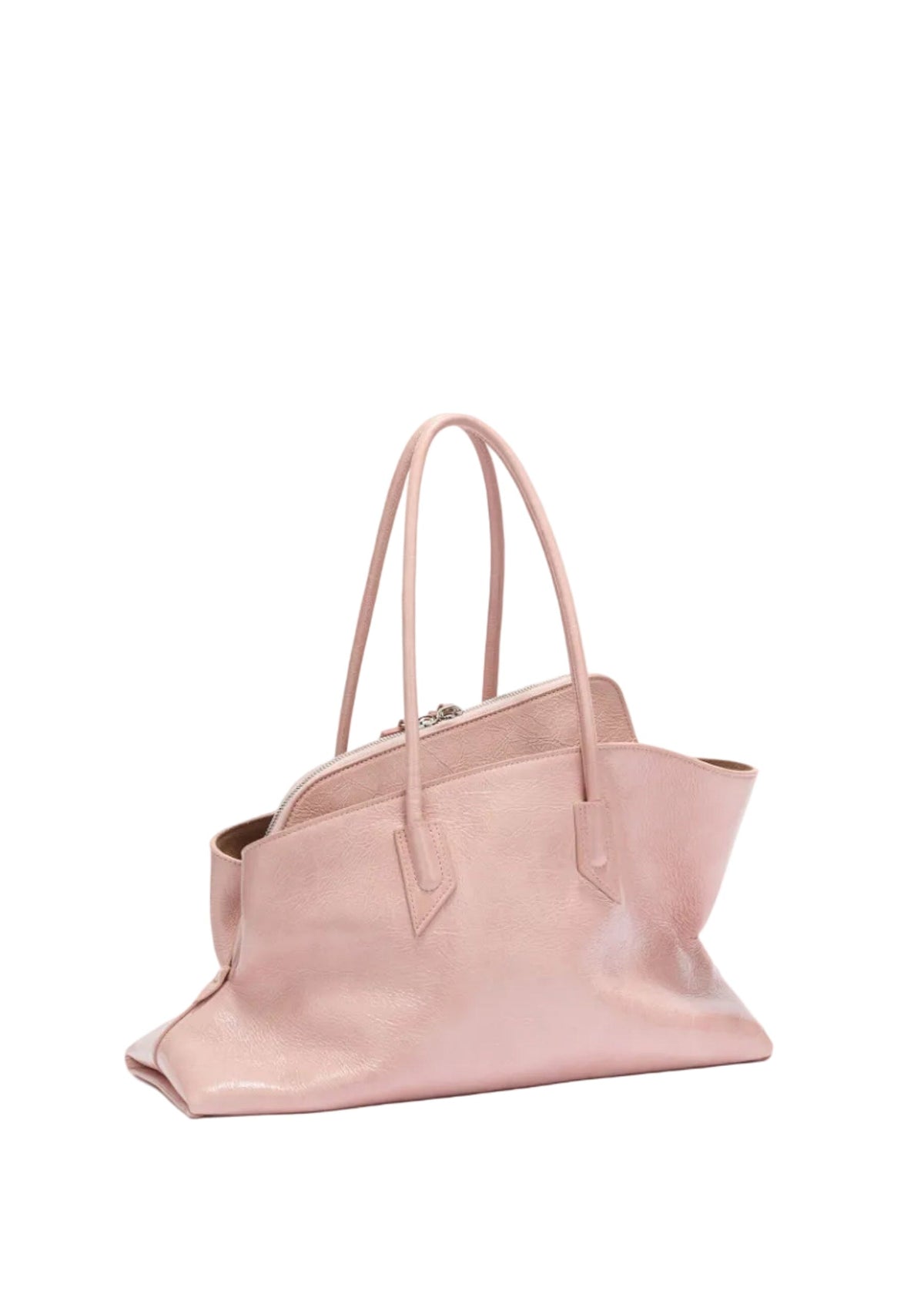 The Attico // "La Passeggiata Medium" Top Naplack Patent / Blush Womens The Attico 