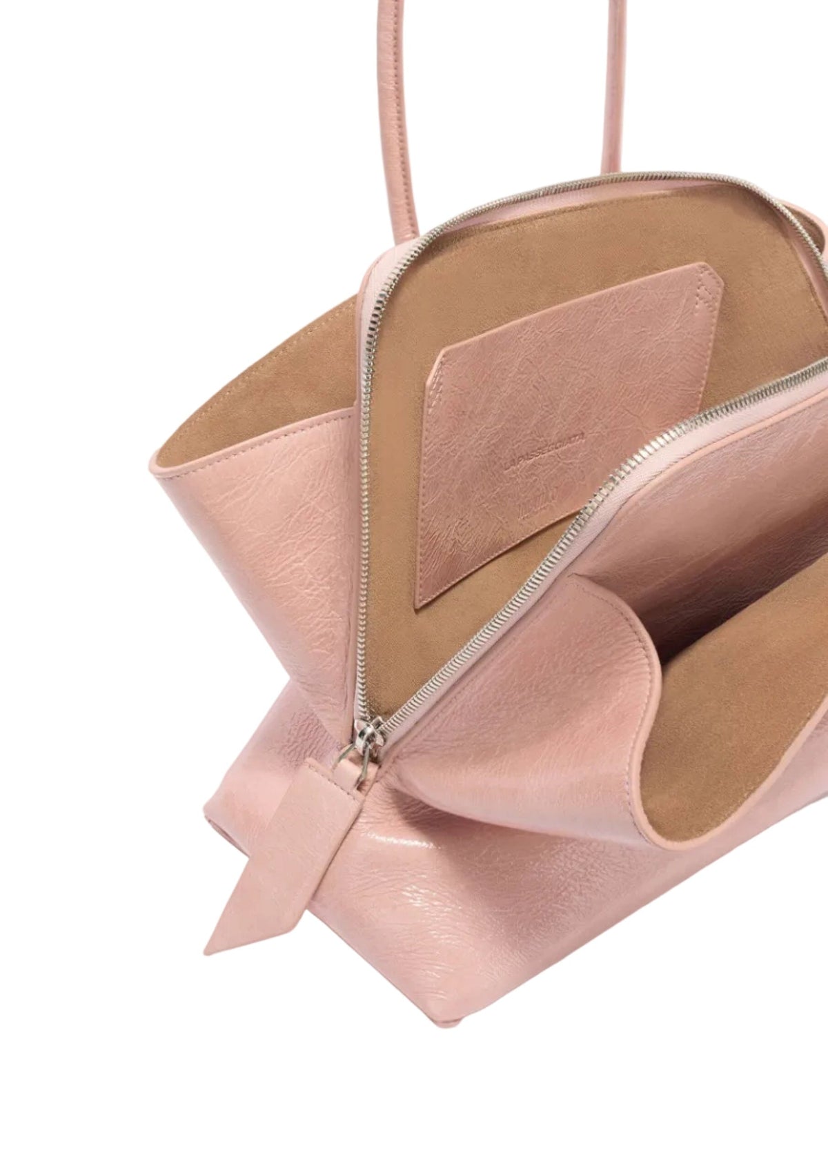 The Attico // "La Passeggiata Medium" Top Naplack Patent / Blush Womens The Attico 