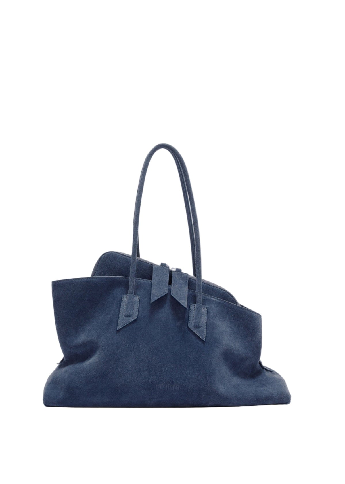 The Attico // "La Passeggiata" Medium Top Suede / Sapphire Blue Womens The Attico 