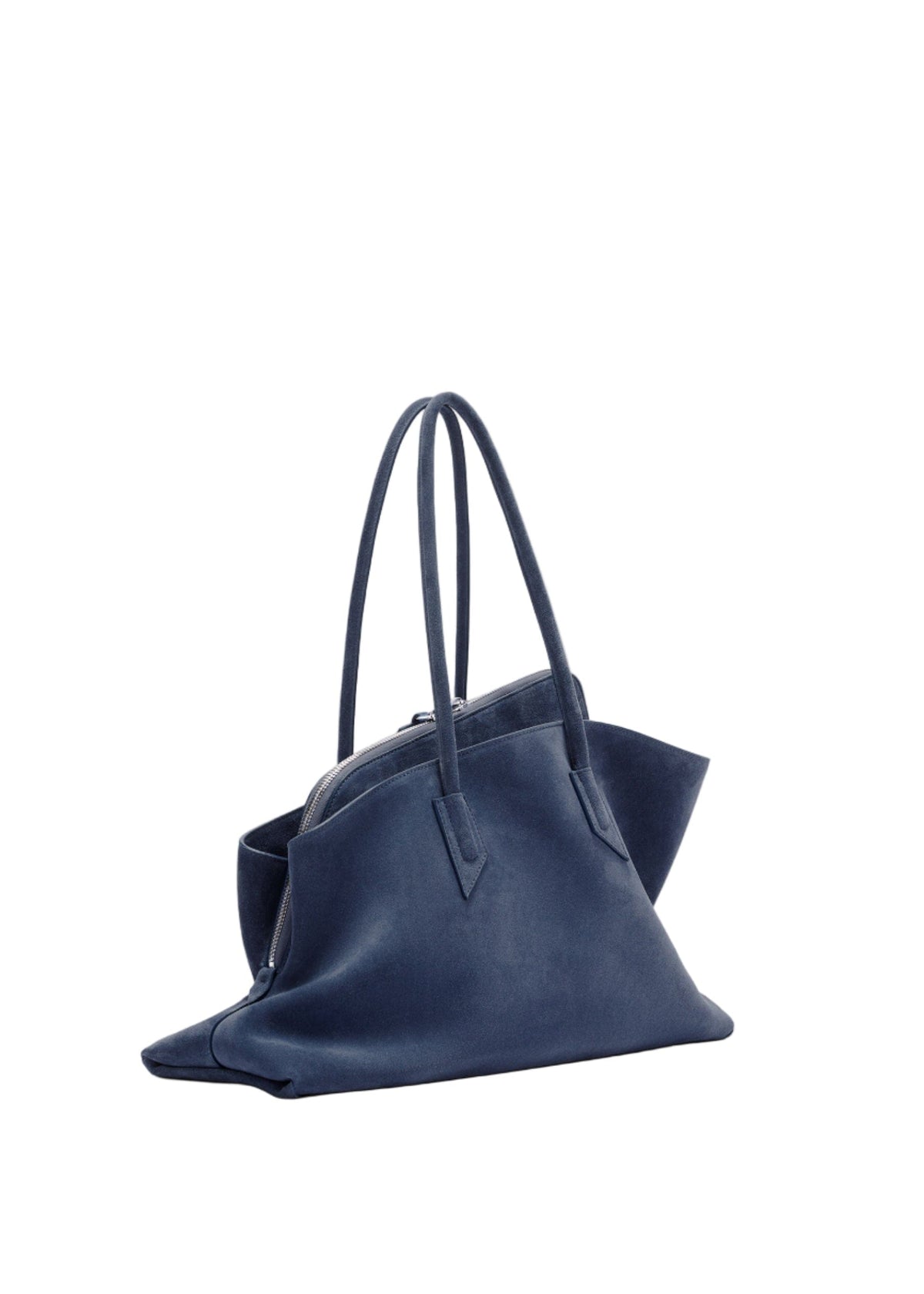 The Attico // "La Passeggiata" Medium Top Suede / Sapphire Blue Womens The Attico 