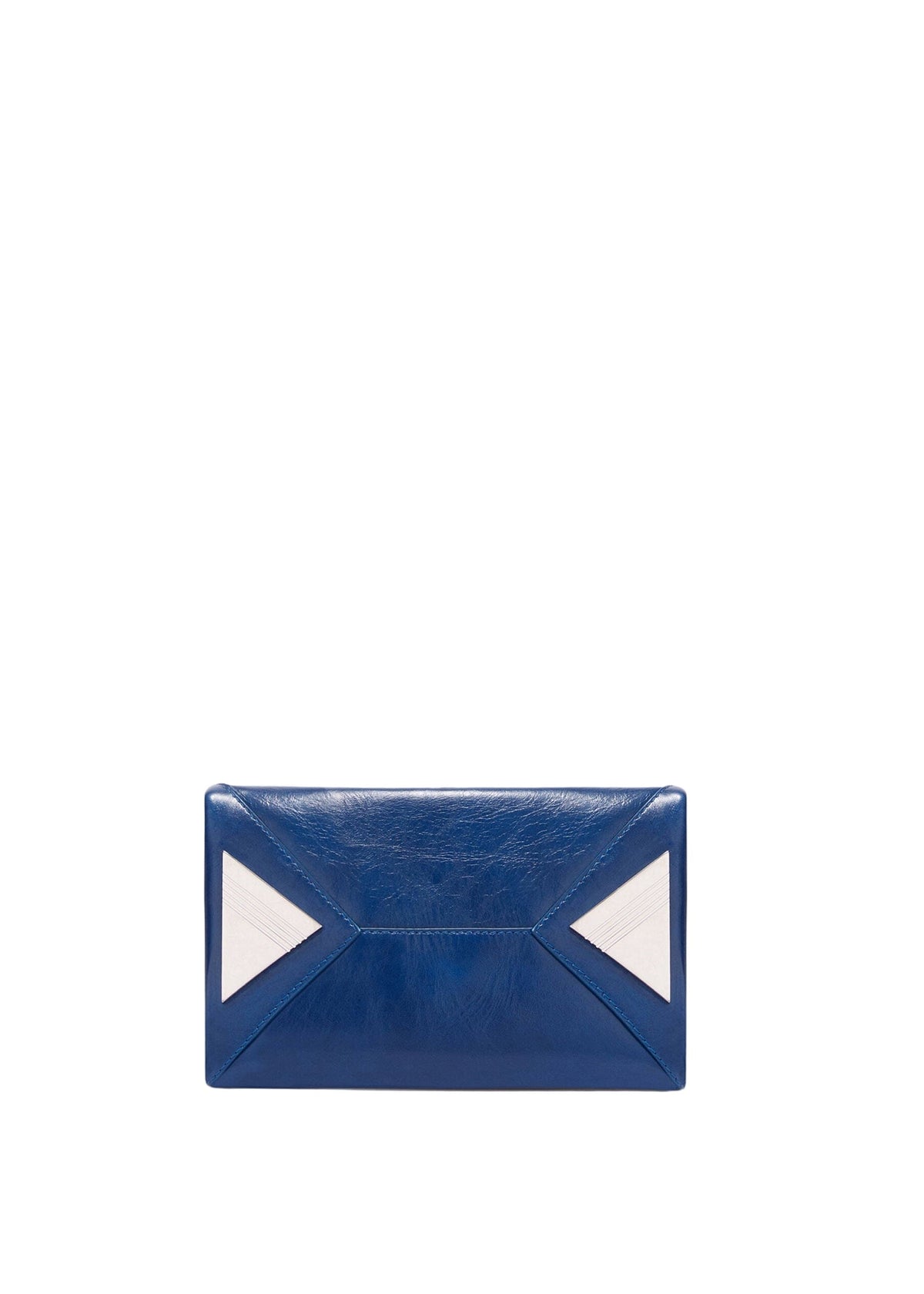 The Attico // "La Passeggiata Mini" Top Crackled Laminated Leather / Blue Womens The Attico 