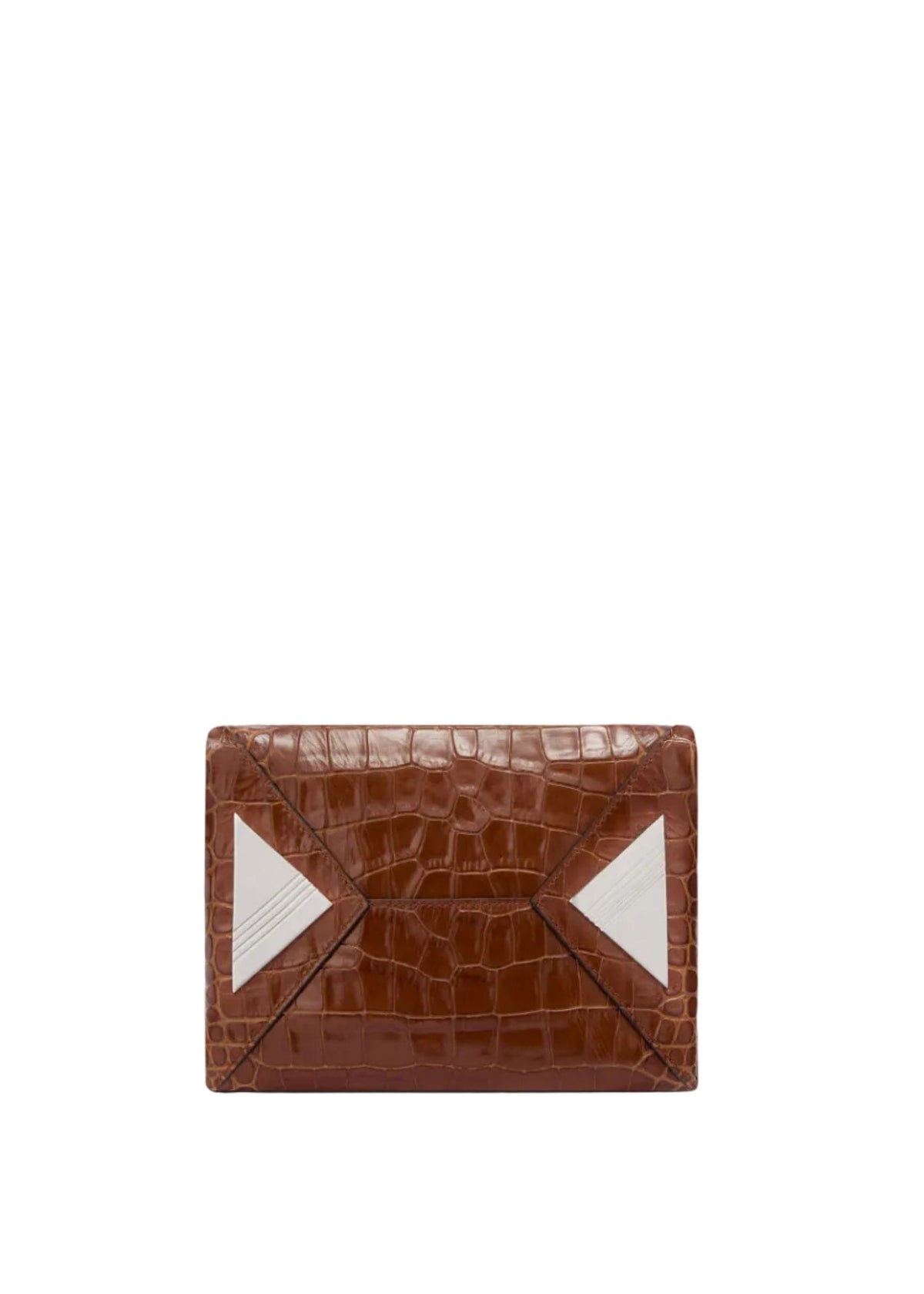 The Attico // "La Passeggiata Mini" Top Crocodile Printed Leather / Shaded Brown Womens The Attico 