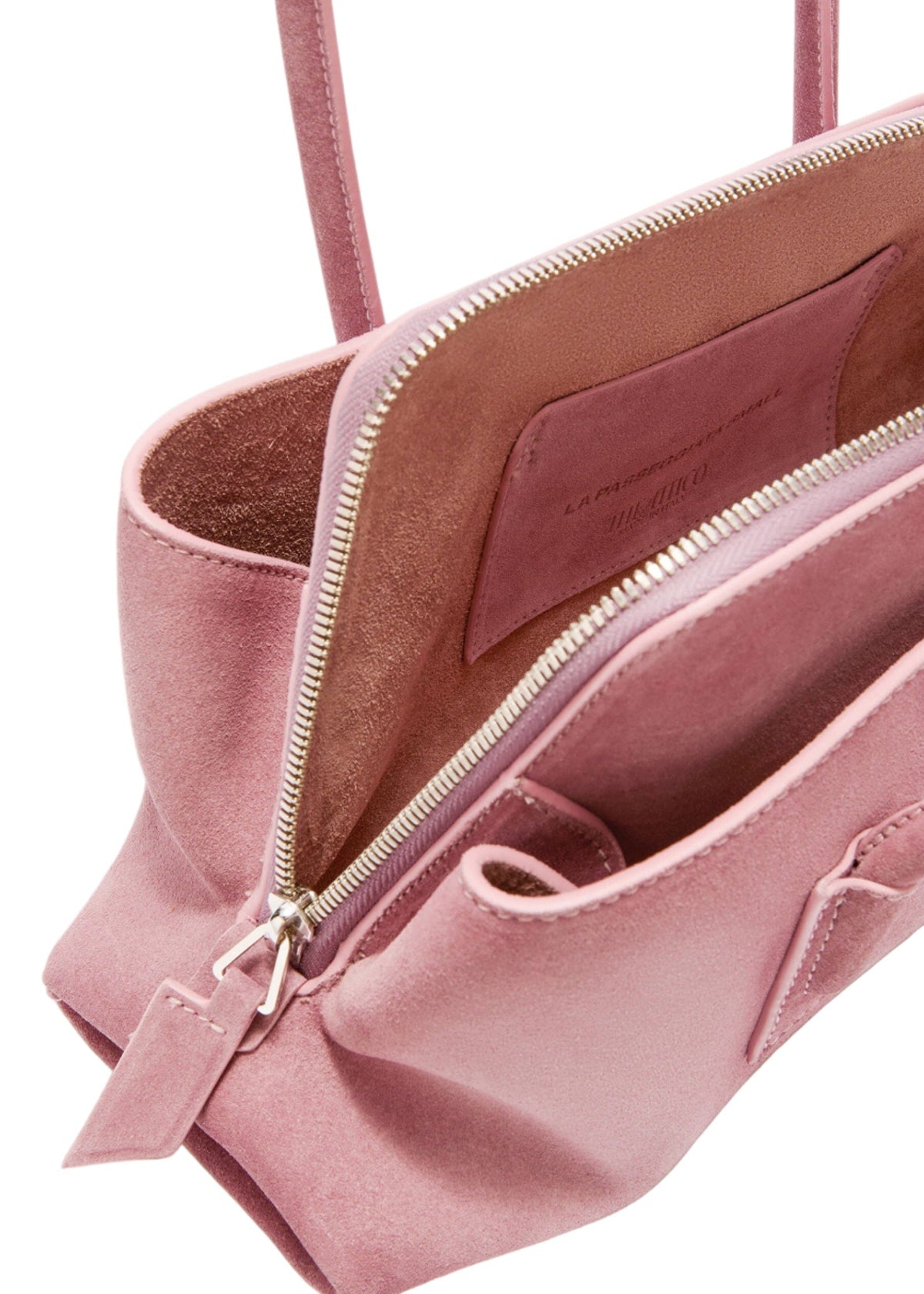 The Attico // "La Passeggiata Small" Top Suede Brushed / Rose Womens The Attico 