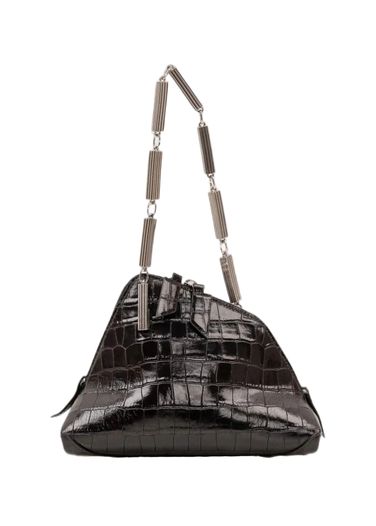 The Attico // La Scala Clutch Crocodile Print Mix / Black Womens The Attico 