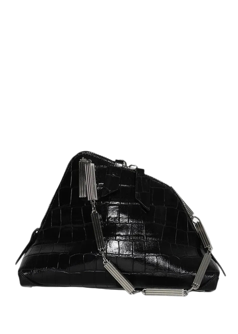 The Attico // La Scala Clutch Crocodile Print Mix / Black Womens The Attico 