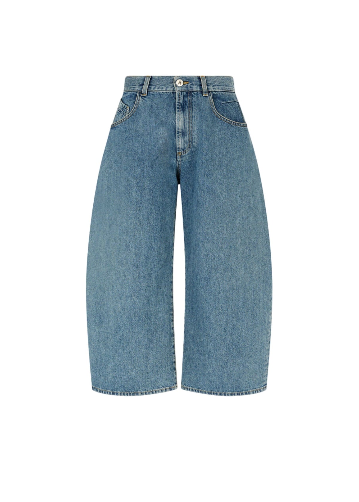 The Attico // Long Pant Washed Denim / Sky Blue Womens The Attico 