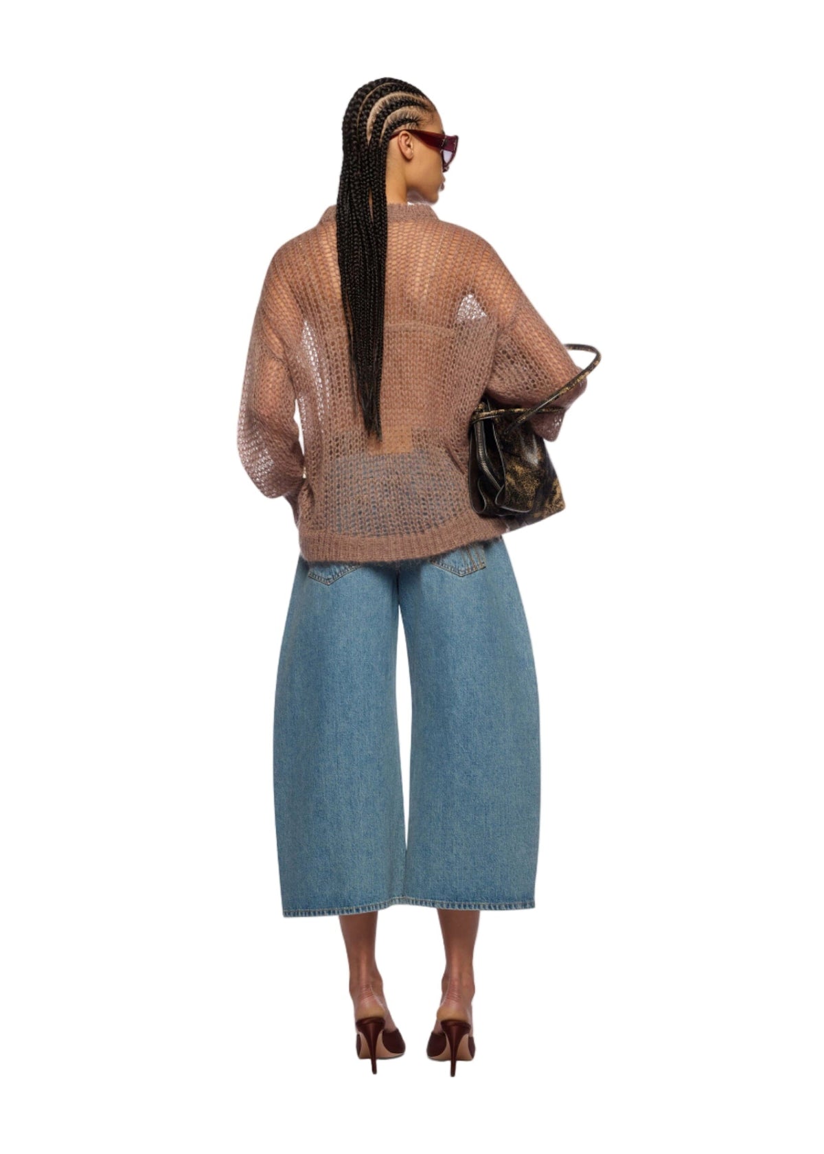 The Attico // Long Pant Washed Denim / Sky Blue Womens The Attico 