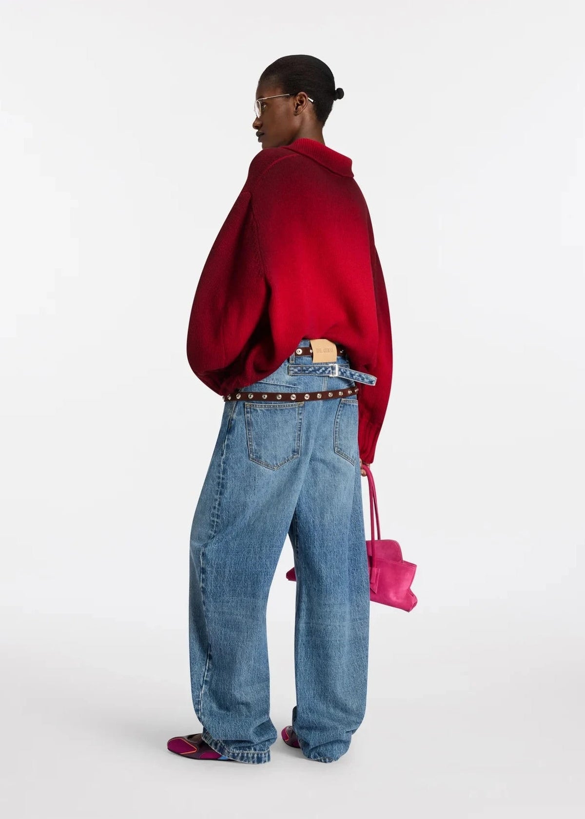 The Attico // Long Pant Washed Denim / Sky Blue Womens The Attico 