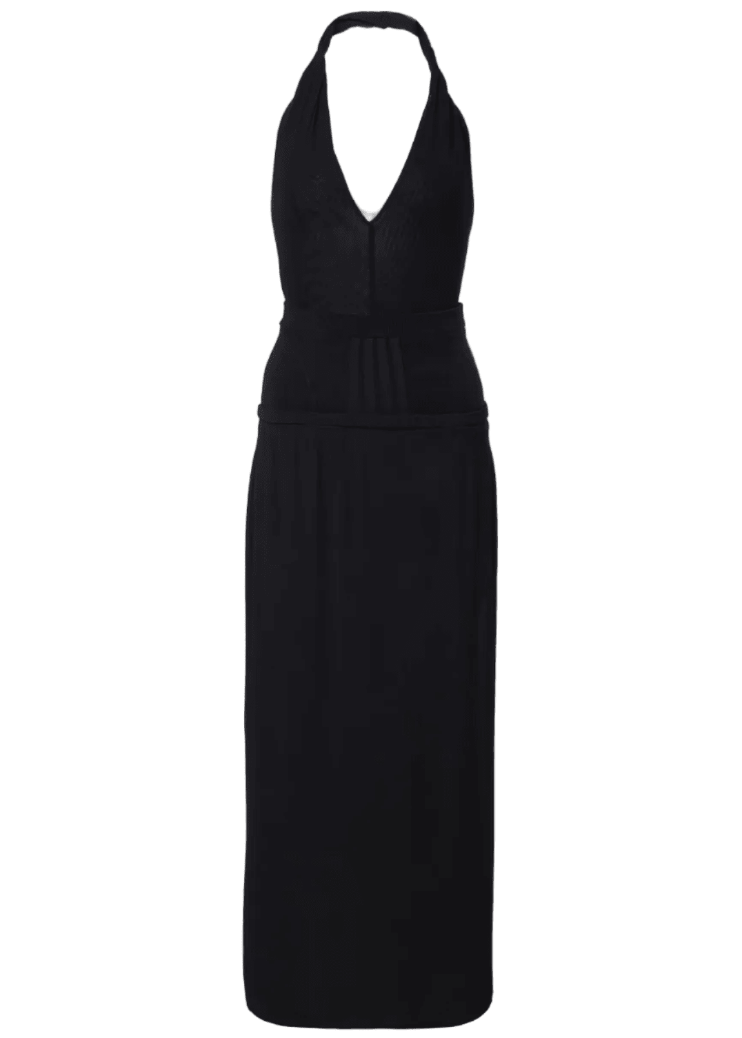 The Attico // Midi Dress Crepe And Tulle Stretch / Black Womens The Attico 