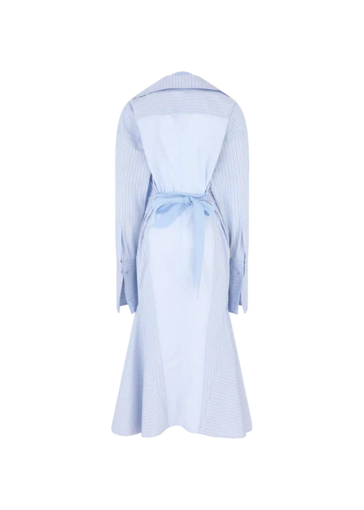 The Attico // Midi Dress Striped Popeline Mix / Multicolor V1 Womens The Attico 