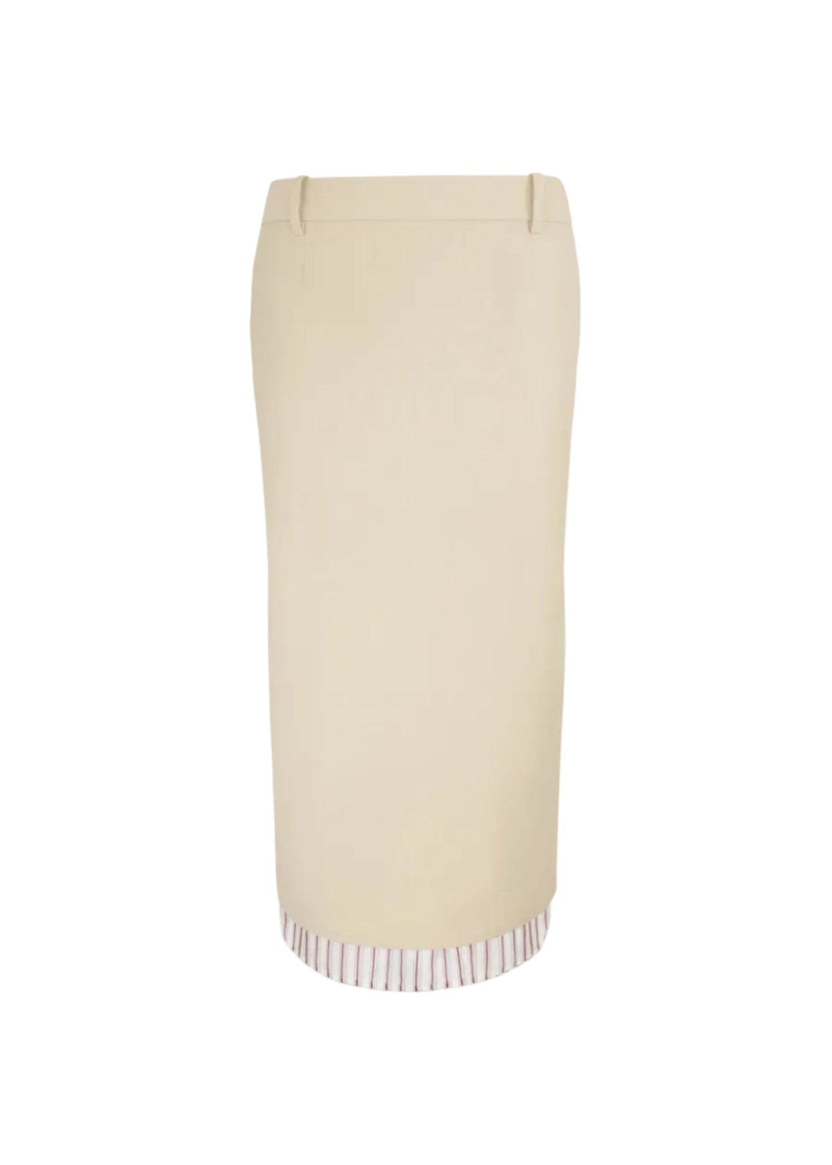 The Attico // Midi Skirt Cotton Nylon / Beige Womens The Attico 