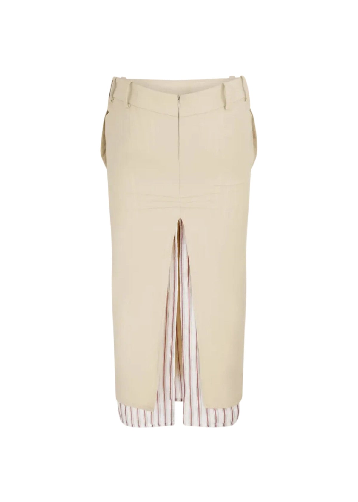 The Attico // Midi Skirt Cotton Nylon / Beige Womens The Attico 