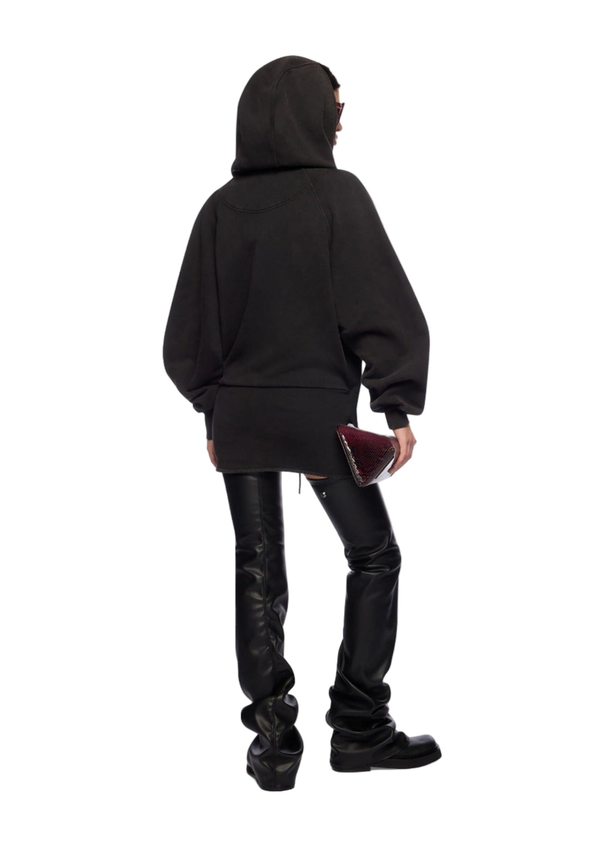 The Attico // Mini Dress American Fleece / Black Fade Womens The Attico 