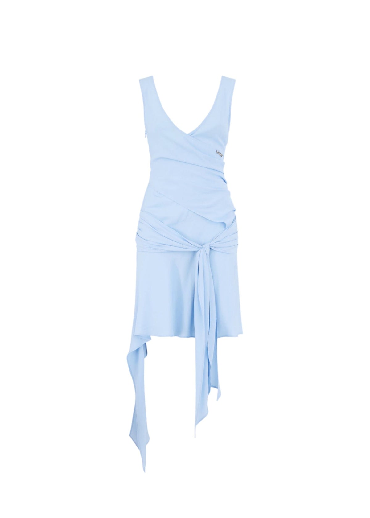 The Attico // Mini Dress Crepe / Baby Blue Womens The Attico 