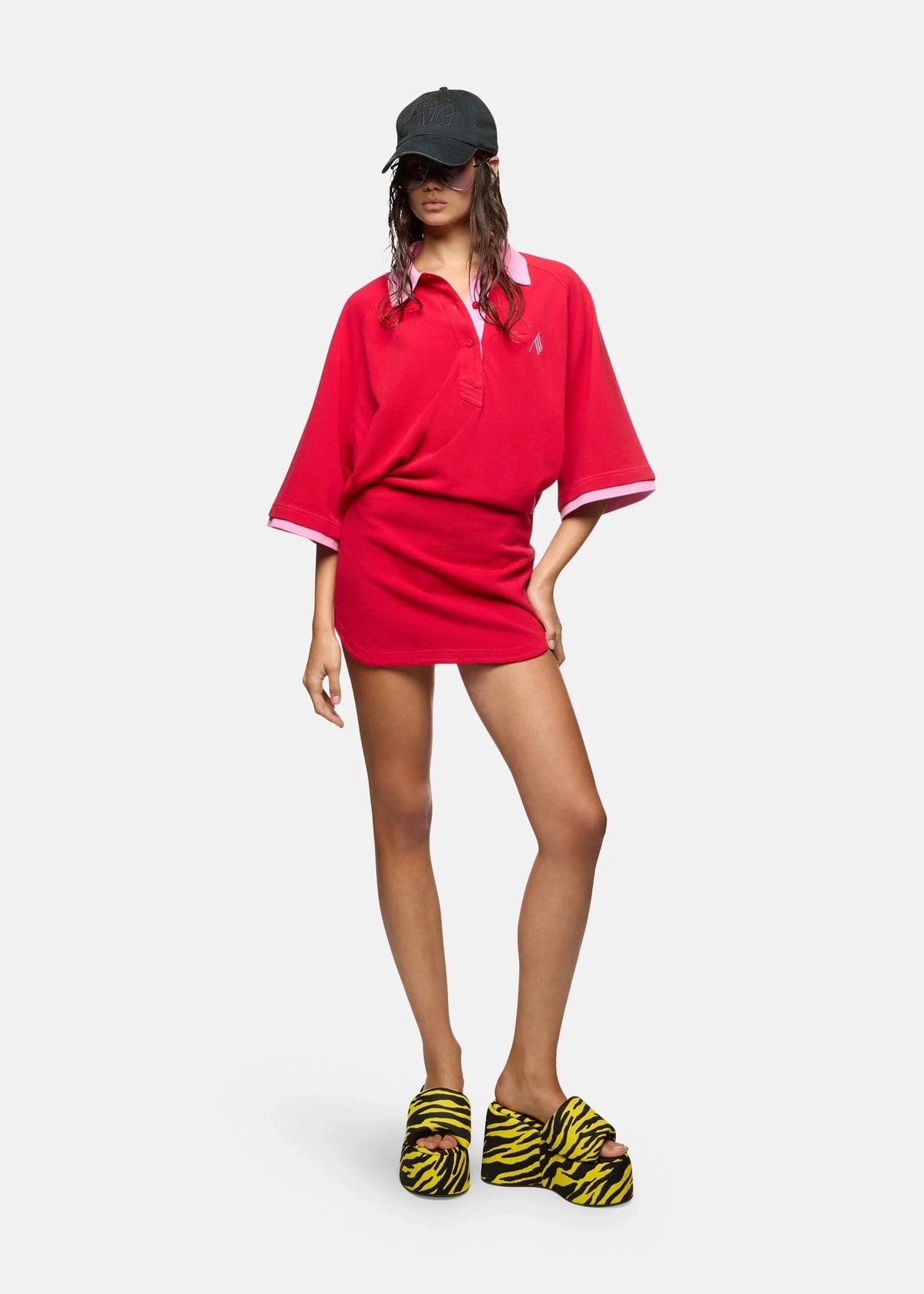 The Attico // Mini Dress Jersey Pique / Red Womens The Attico 