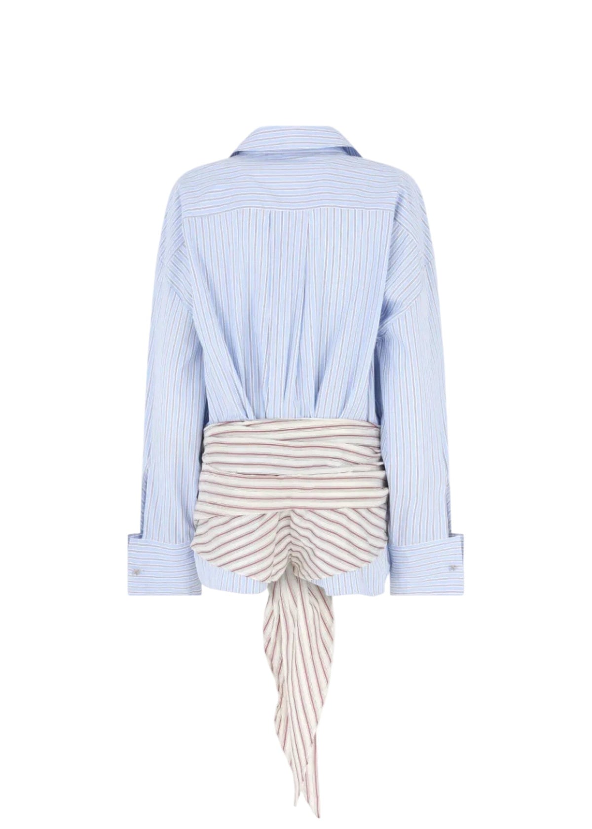 The Attico // Mini Dress Striped Popeline Mix / Multicolor V1 Womens The Attico 