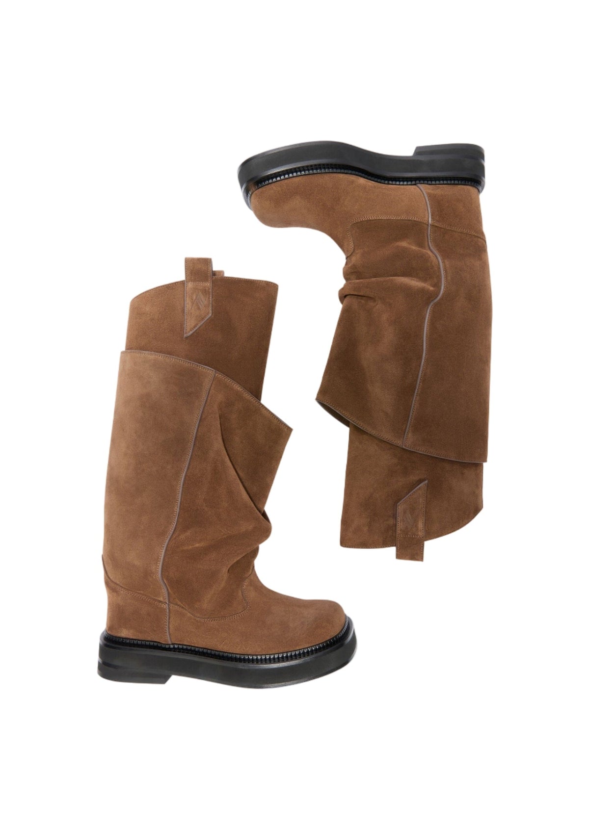 The Attico // "Passeggiata" Combat Boot Suede / Brown Womens The Attico 